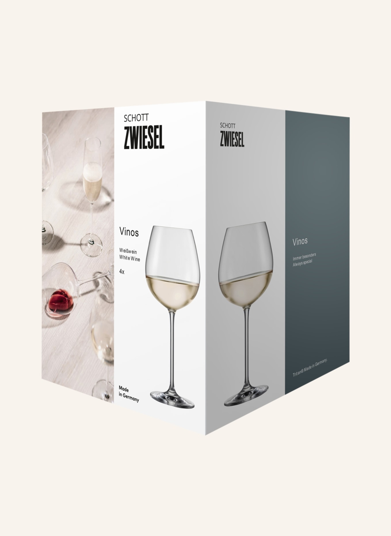 SCHOTT ZWIESEL Set of 4 wine glasses VINOS, Color: WHITE (Image 3)