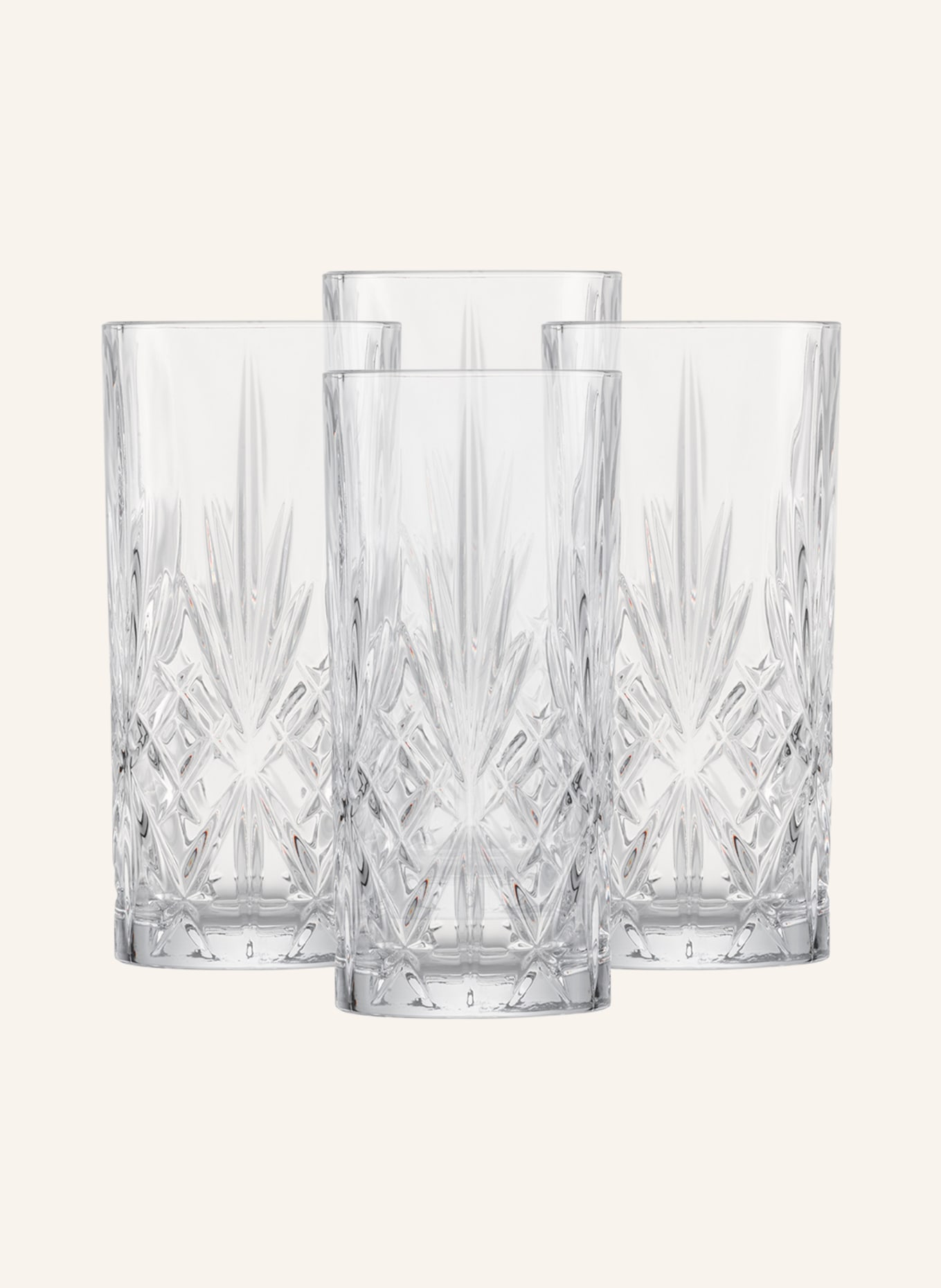 SCHOTT ZWIESEL Set of 4 tall drinking glasses SHOW, Color: WHITE (Image 1)