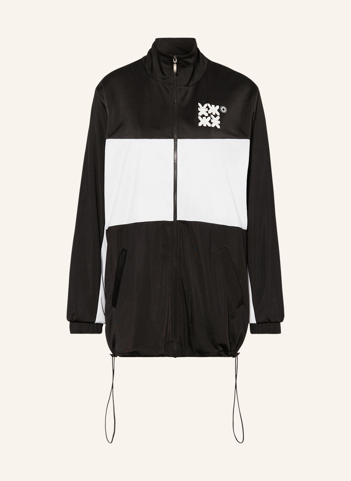 KARO KAUER Training jacket, Color: BLACK/ WHITE (Image 1)