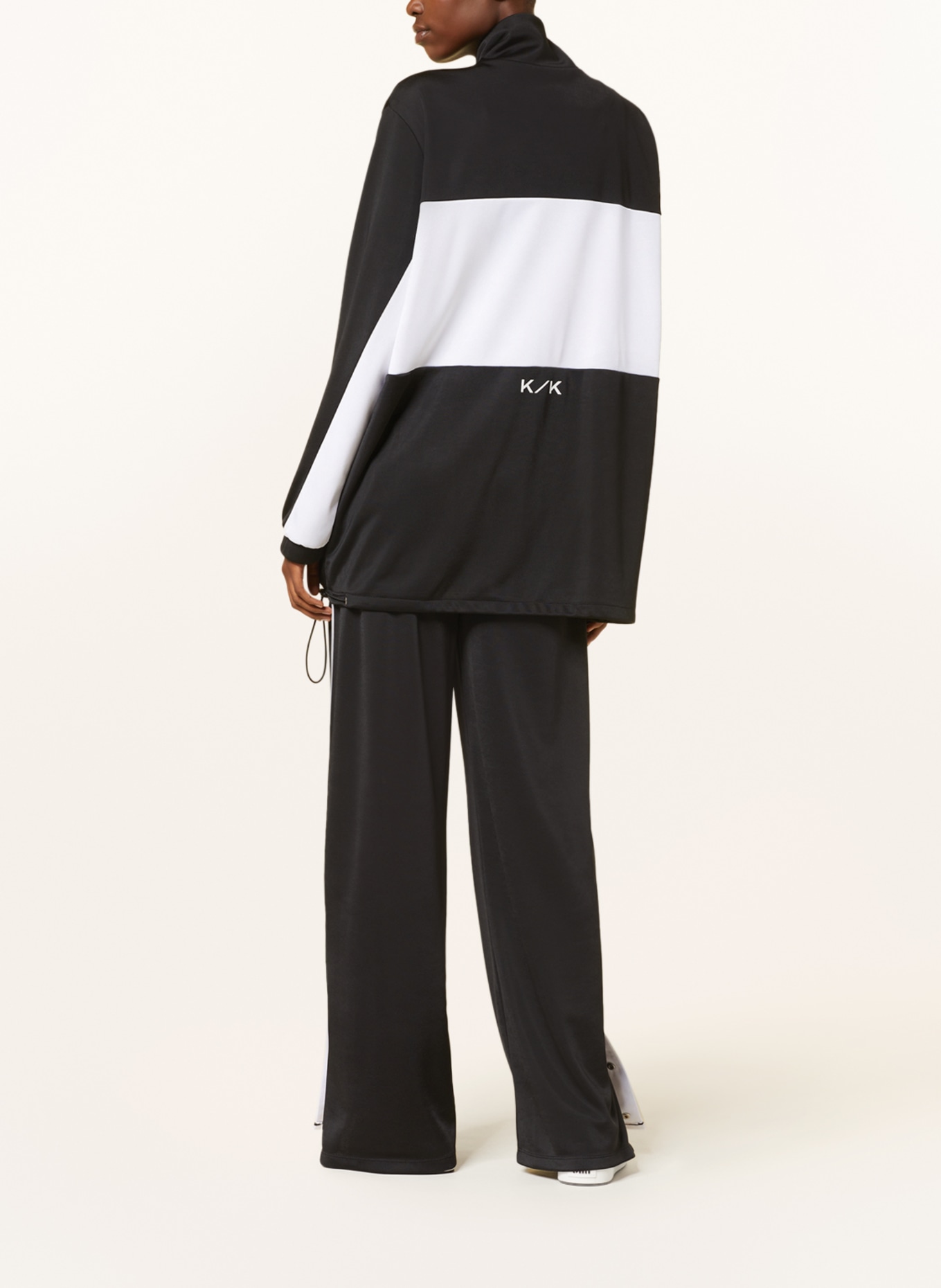 KARO KAUER Training jacket, Color: BLACK/ WHITE (Image 3)