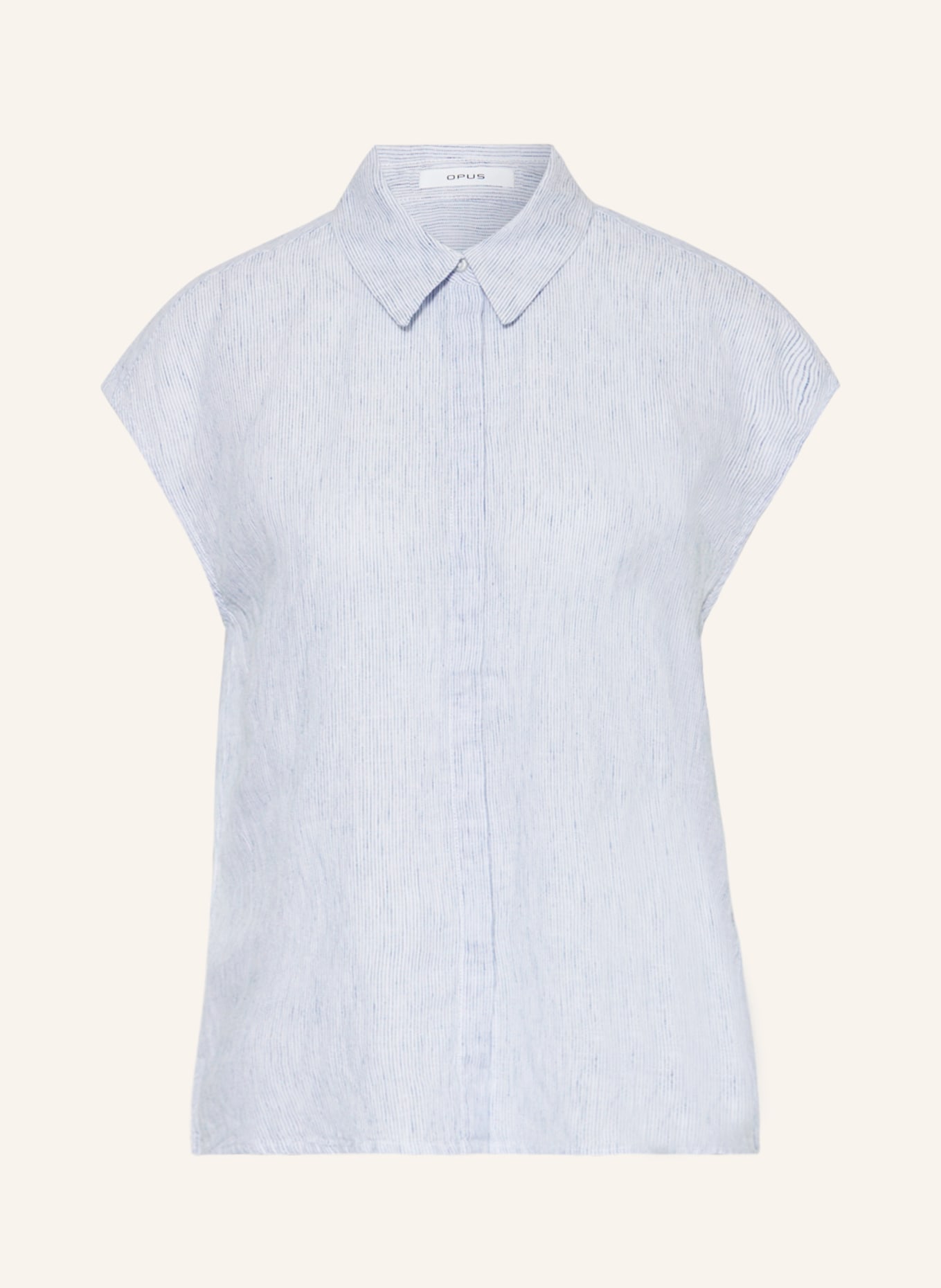 OPUS Shirt blouse FAARA, Color: WHITE/ BLUE (Image 1)