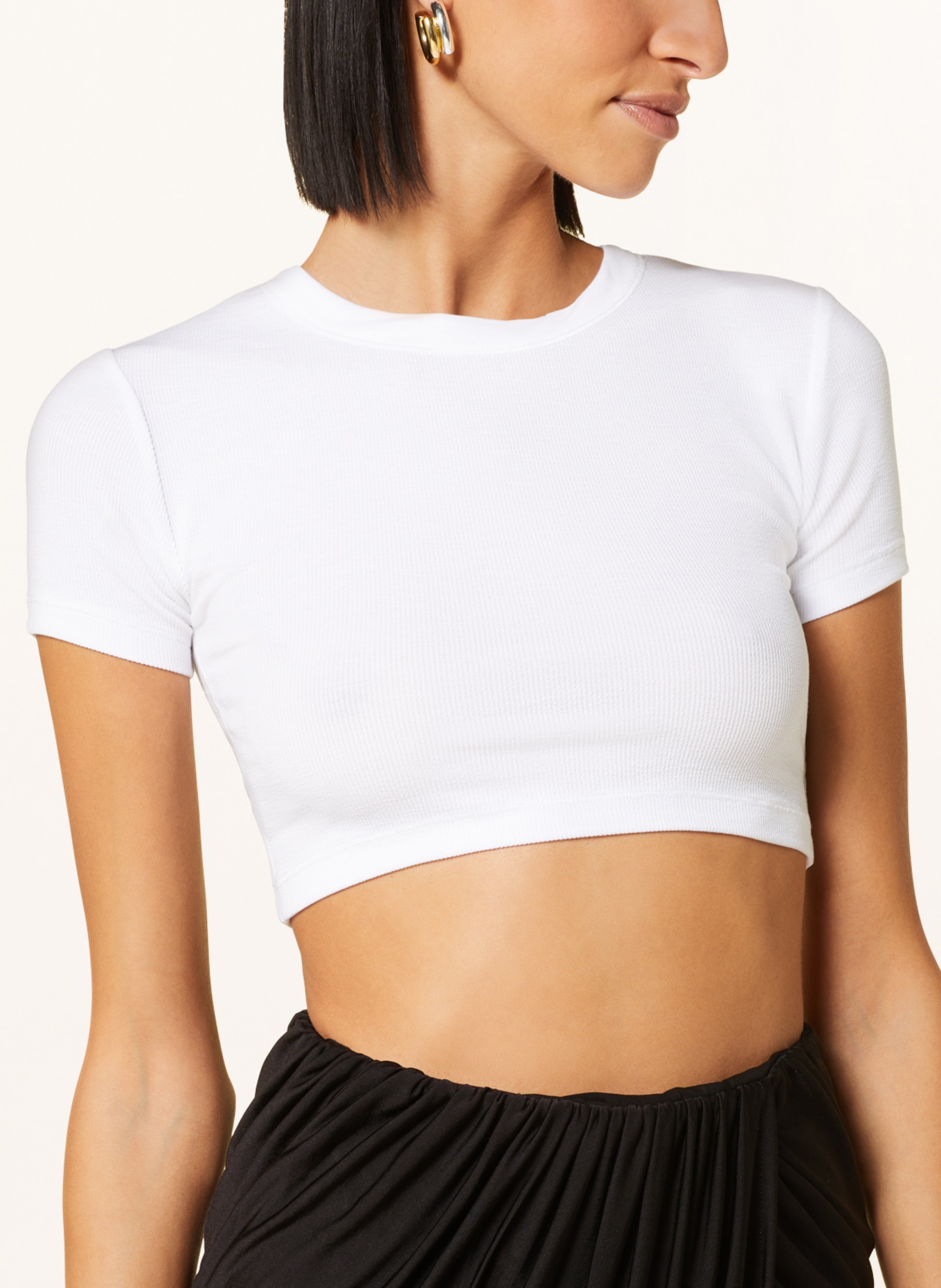ALLSAINTS Cropped-Strickshirt TINA, Farbe: CREME (Bild 4)