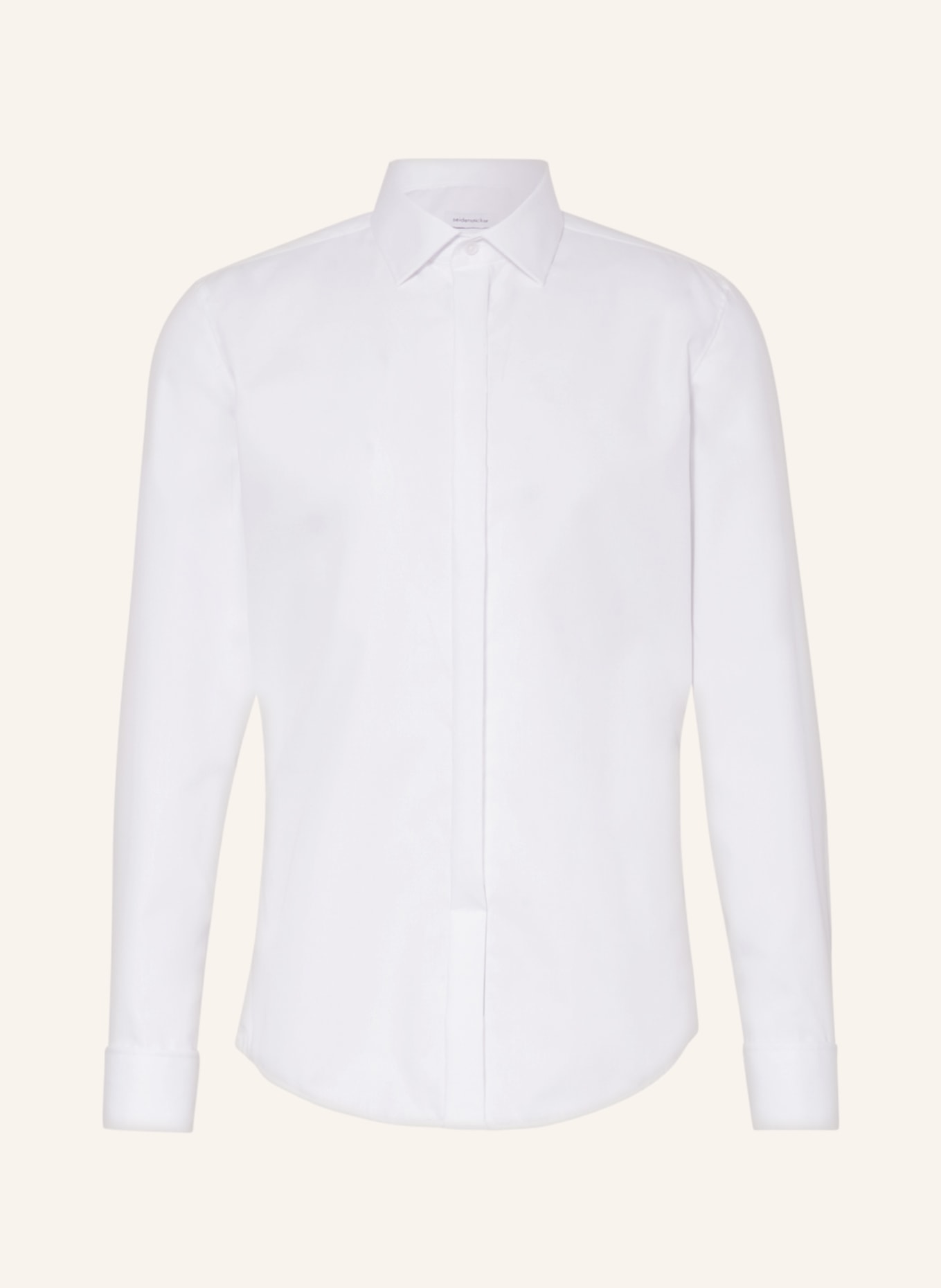seidensticker Slim fit shirt with French cuffs, Color: WHITE (Image 1)