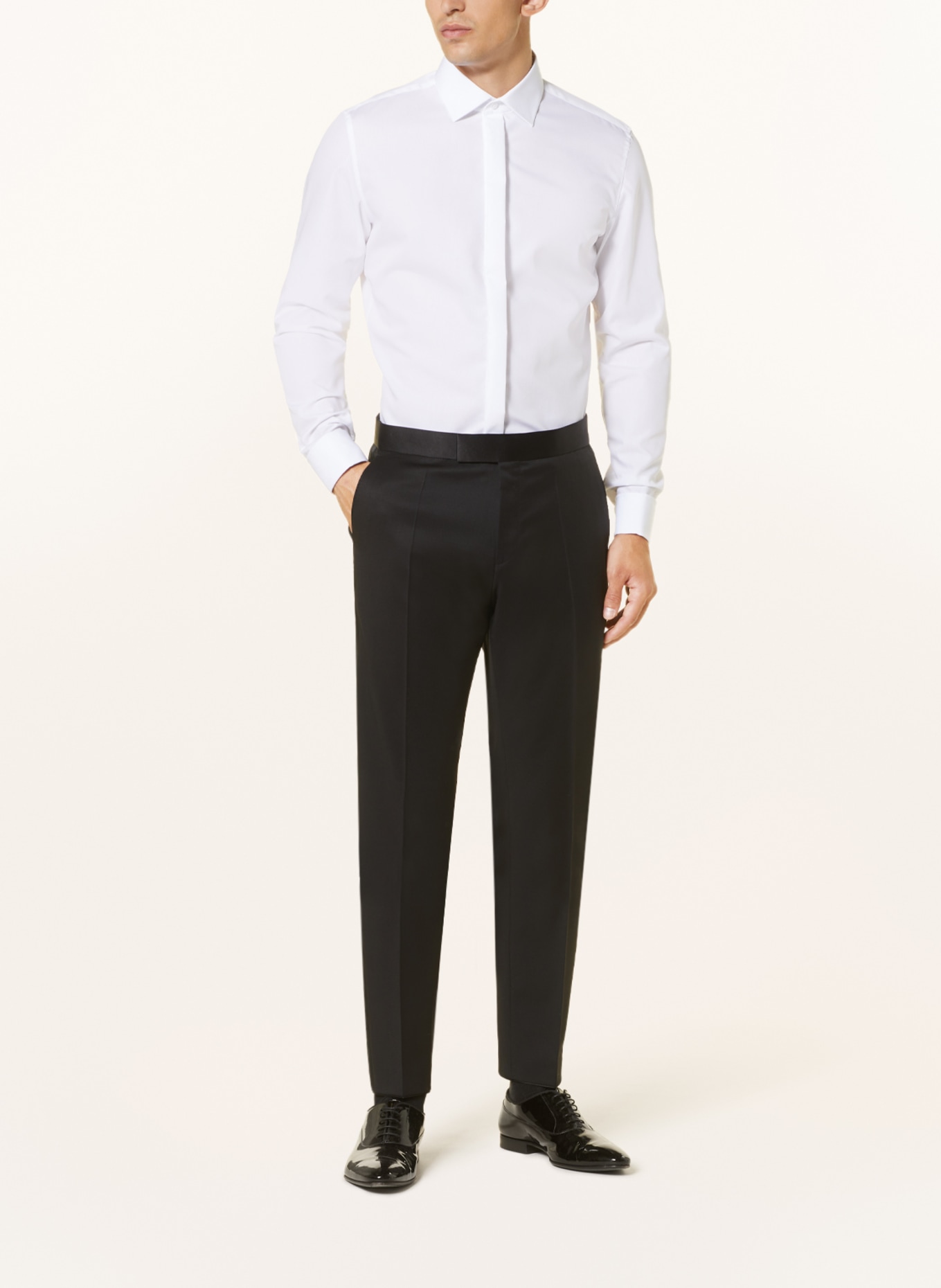 seidensticker Slim fit shirt with French cuffs, Color: WHITE (Image 2)