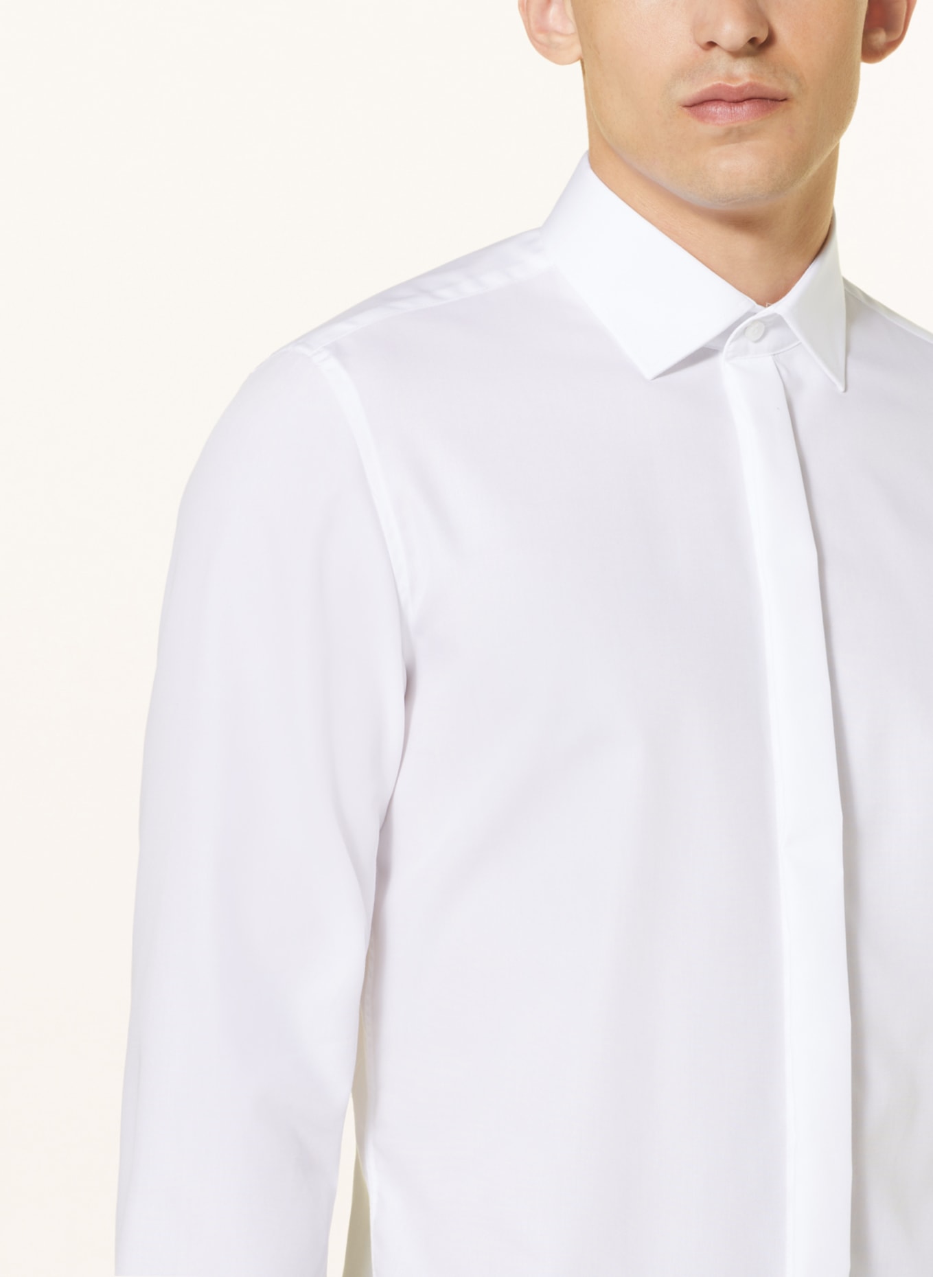 seidensticker Slim fit shirt with French cuffs, Color: WHITE (Image 4)