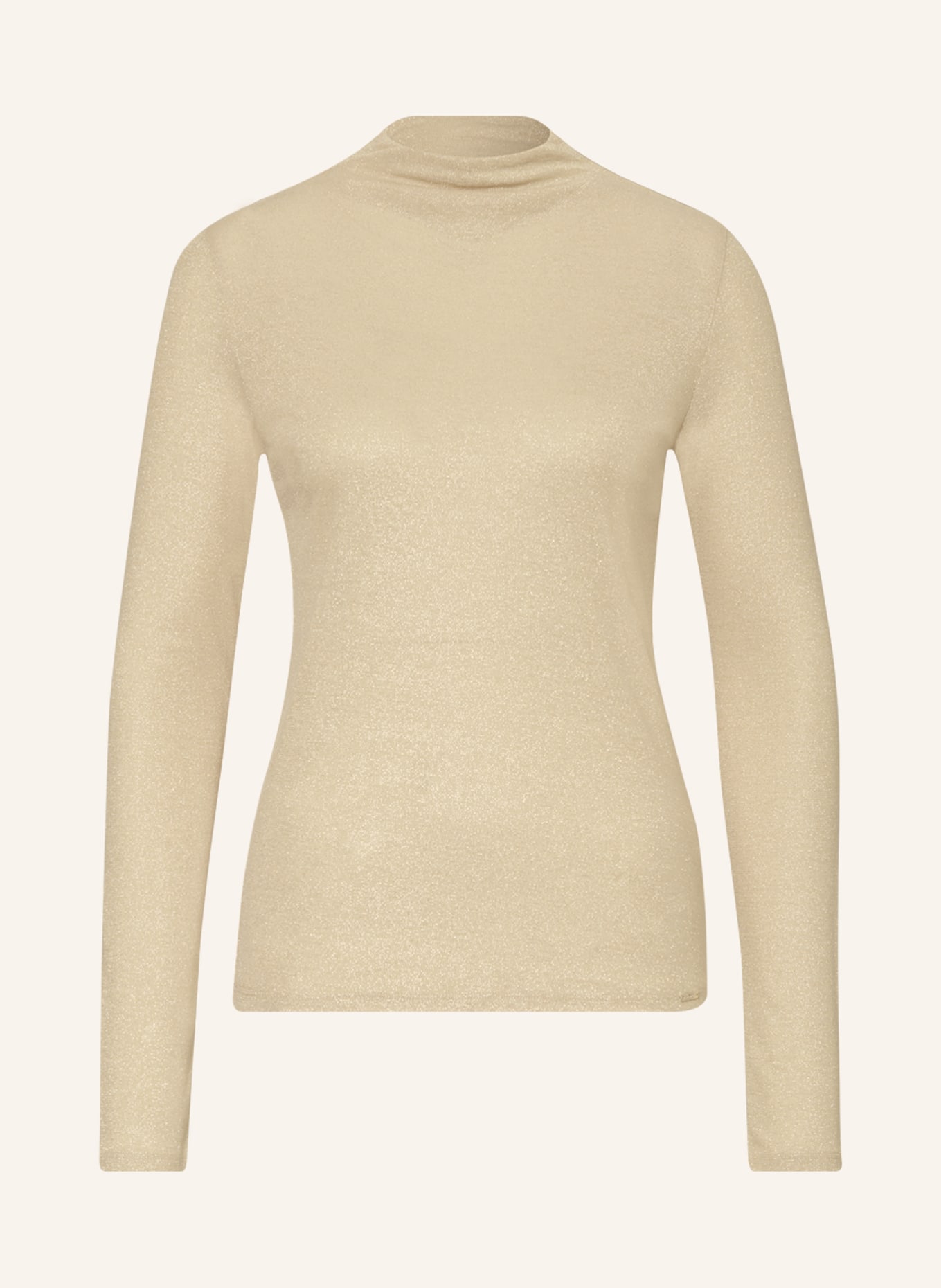 CINQUE Long sleeve shirt CILARY with glitter thread, Color: LIGHT YELLOW (Image 1)