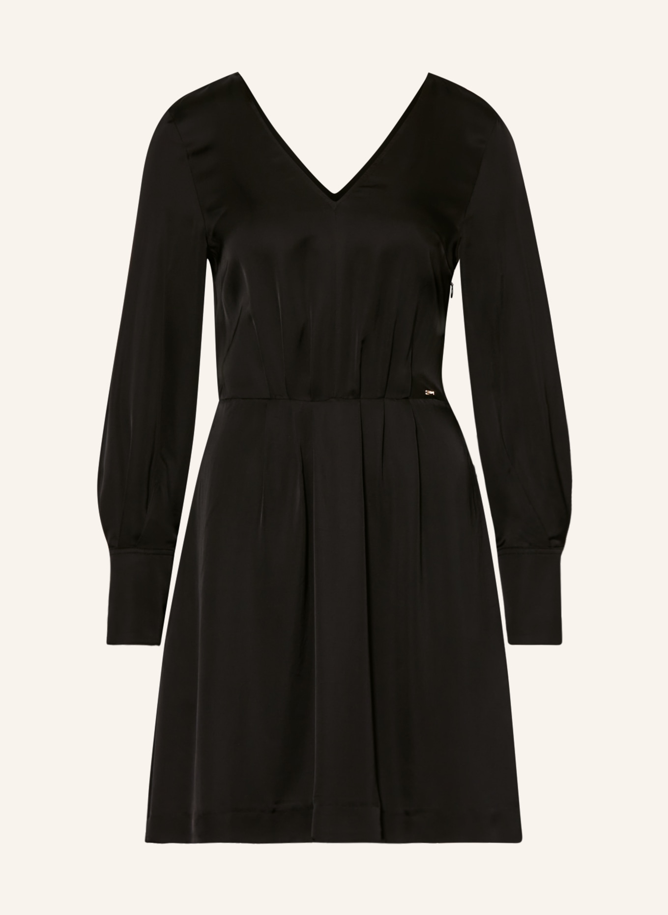 CINQUE Satin dress CIDISCO, Color: BLACK (Image 1)