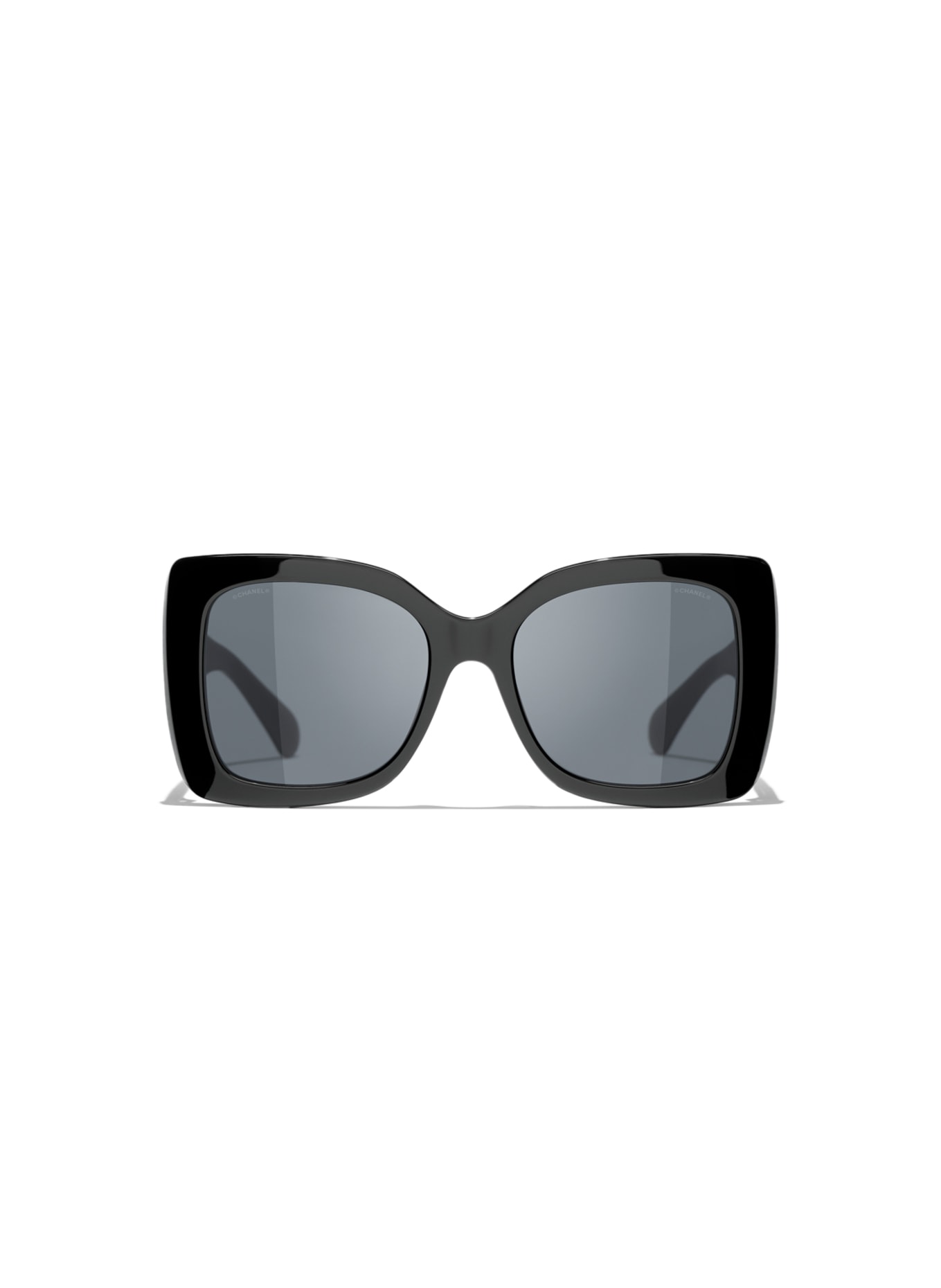 CHANEL Kwadratowe okulary przeciwsłoneczne, Kolor: C888S4 – CZARNY/ SZARY (Obrazek 2)