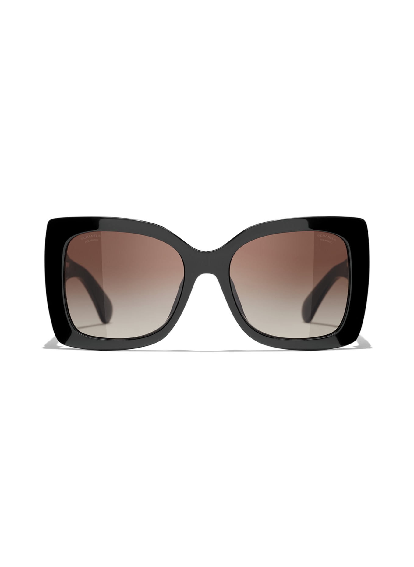 CHANEL Square sunglasses, Color: C622S9 - BLACK/ BROWN GRADIENT (Image 2)