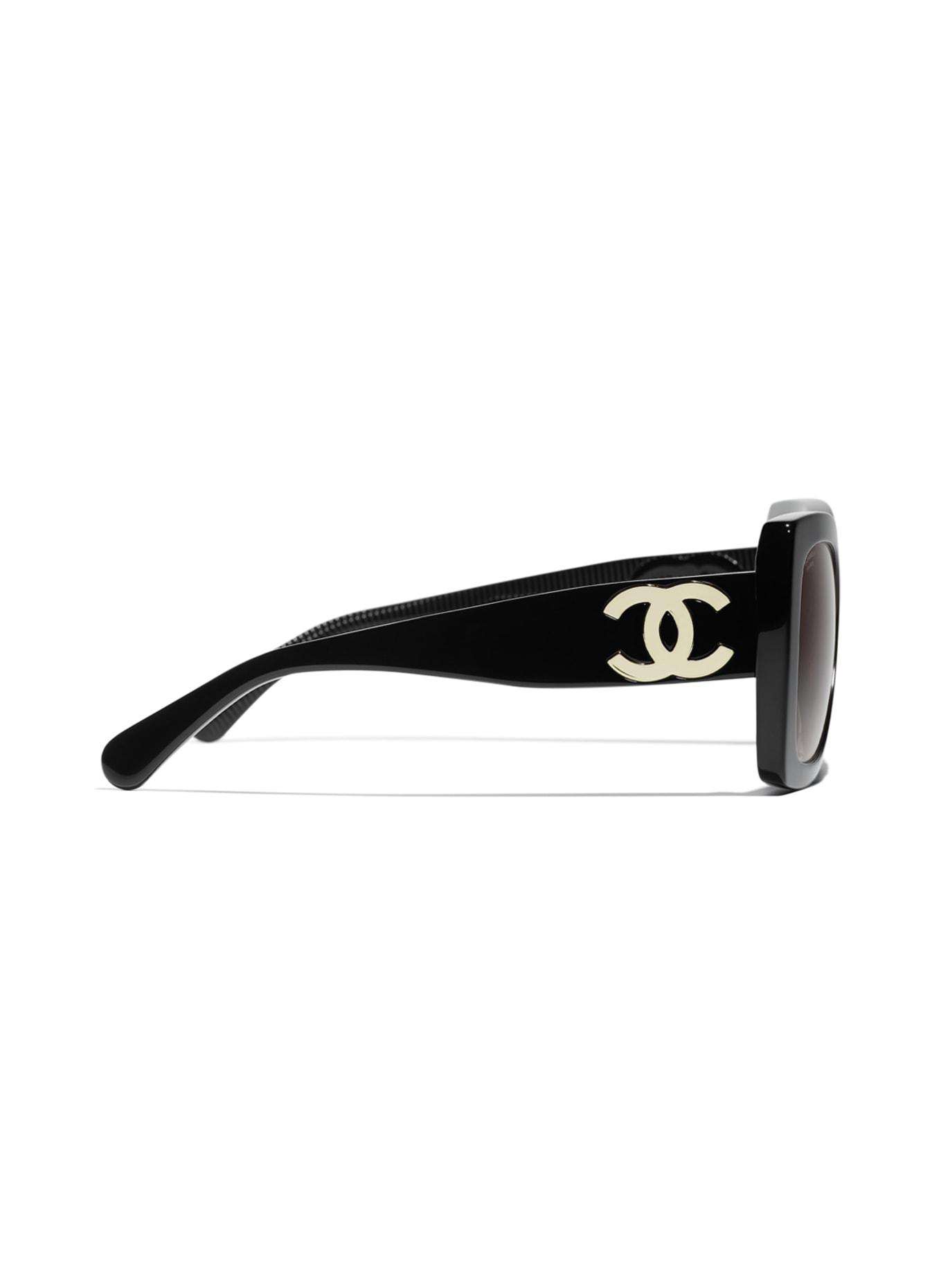 CHANEL Kwadratowe okulary przeciwsłoneczne, Kolor: C622S9 – CZARNY/ BRĄZOWY GRADIENT (Obrazek 3)