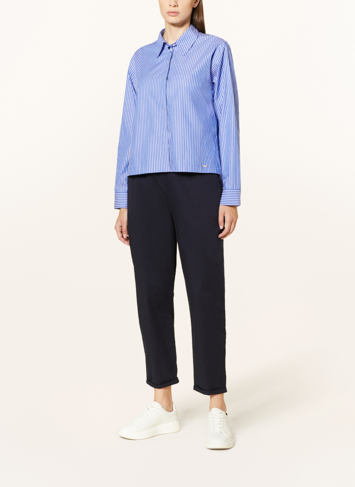 CINQUE Shirt blouse CIPIXIE, Color: BLUE/ WHITE (Image 2)