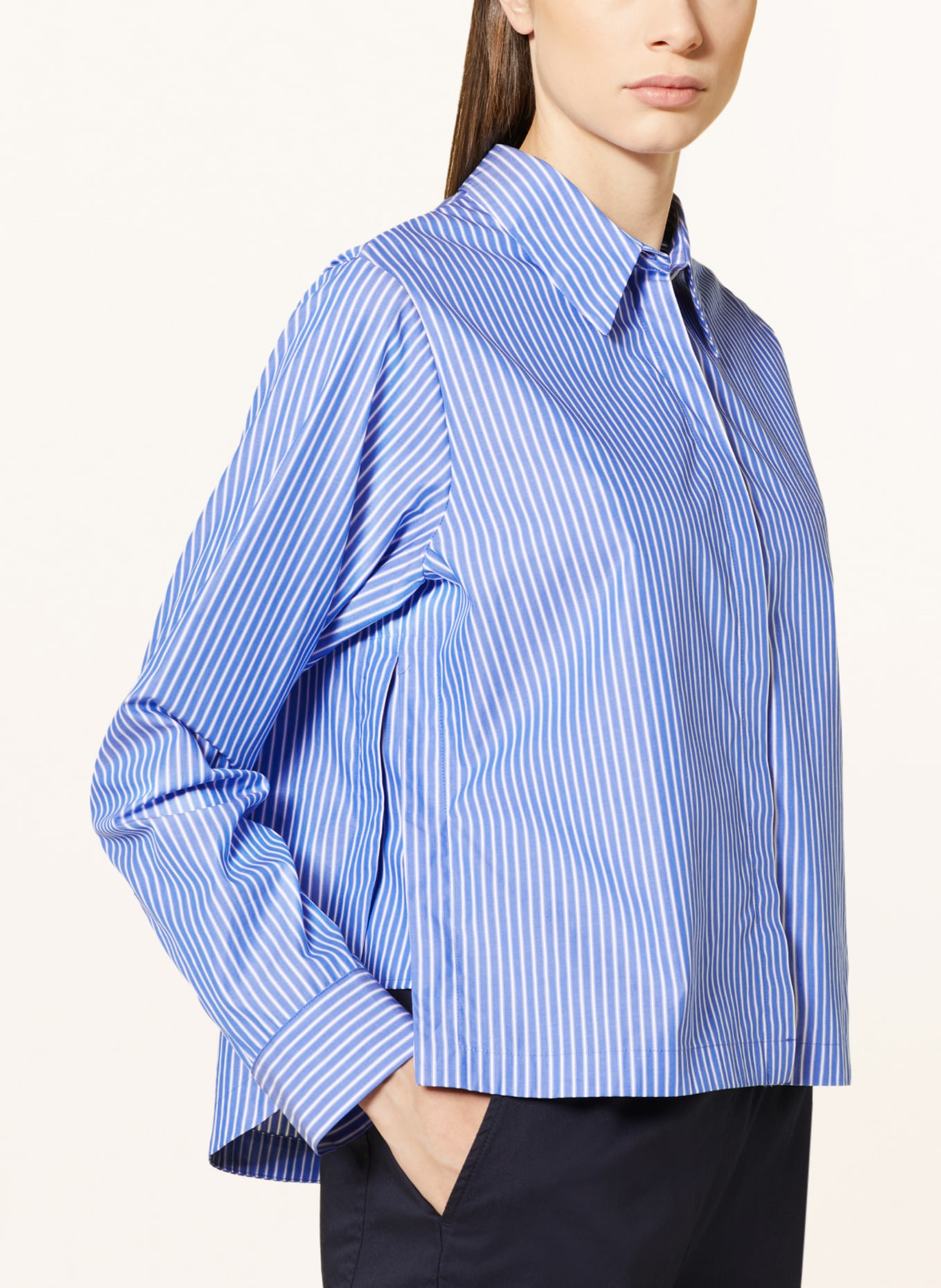CINQUE Shirt blouse CIPIXIE, Color: BLUE/ WHITE (Image 4)