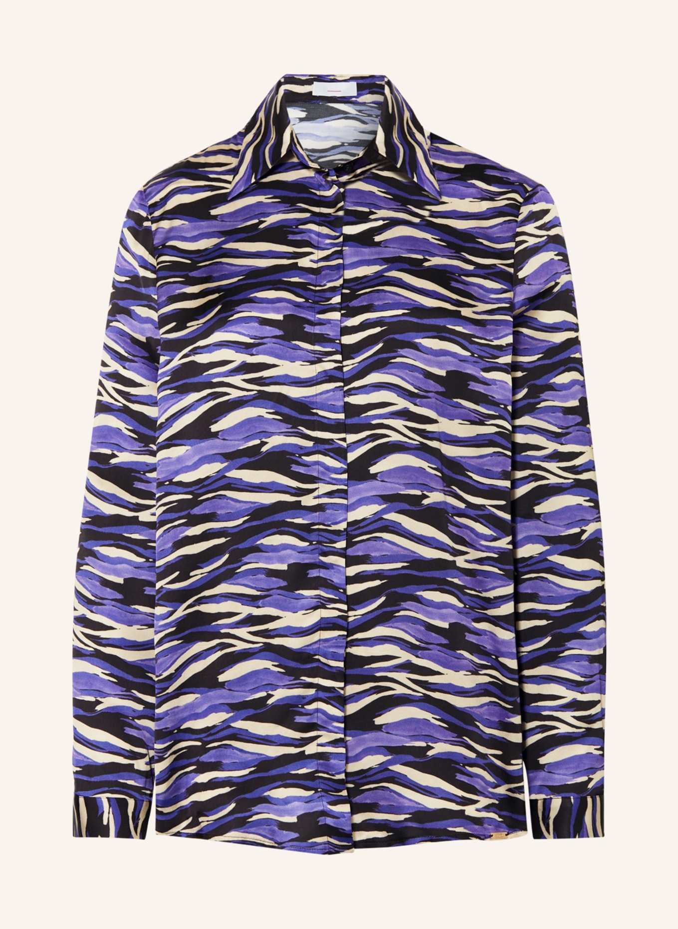 CINQUE Shirt blouse CITOTO, Color: PURPLE/ BLACK/ BEIGE (Image 1)