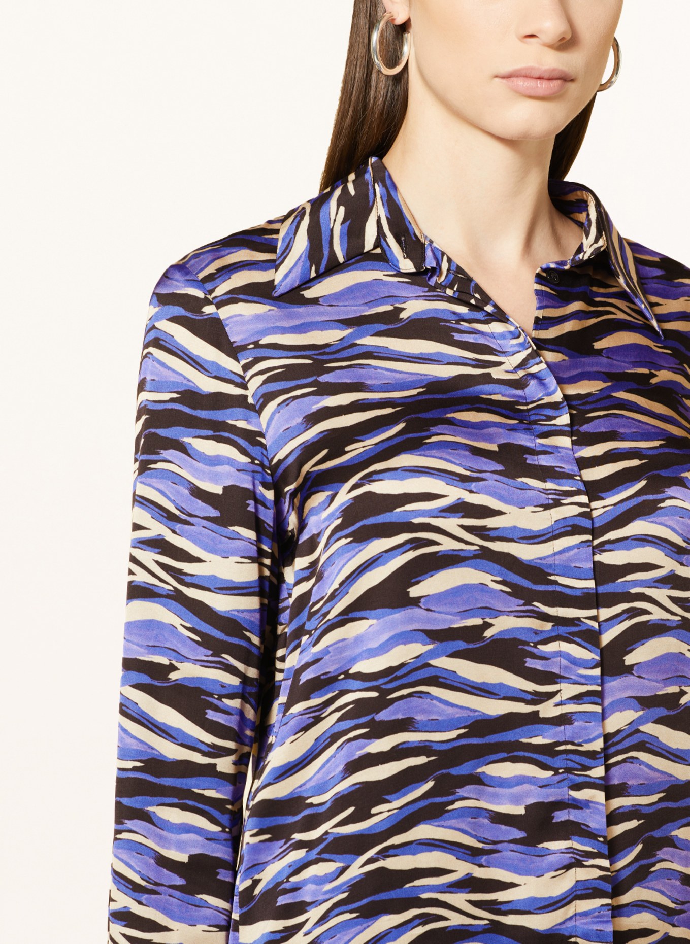 CINQUE Shirt blouse CITOTO, Color: PURPLE/ BLACK/ BEIGE (Image 4)