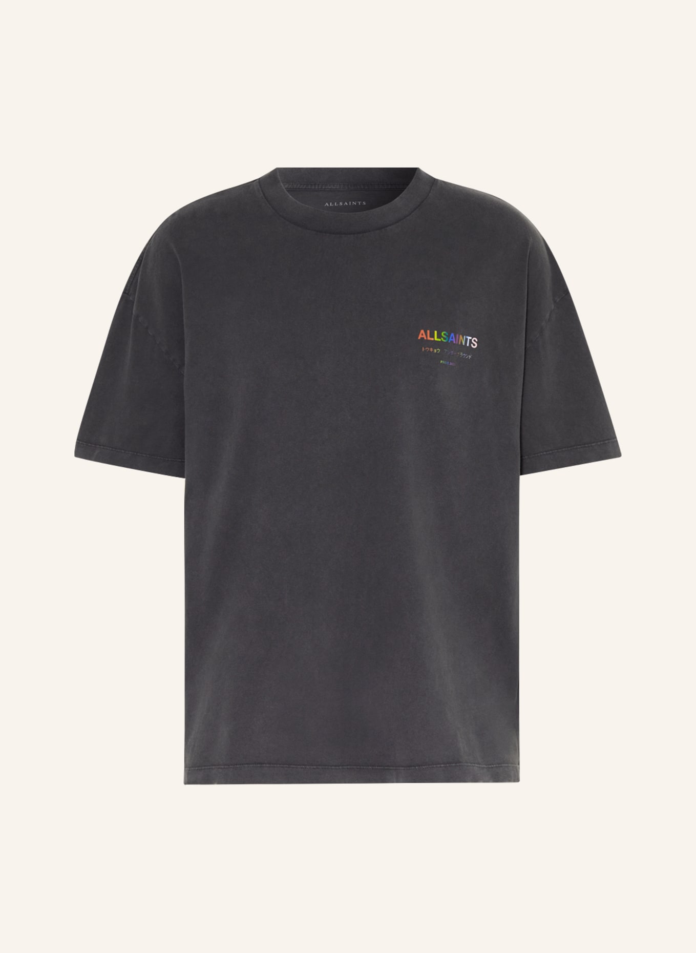 ALLSAINTS T-shirt UNDERGROUND, Color: DARK GRAY (Image 1)