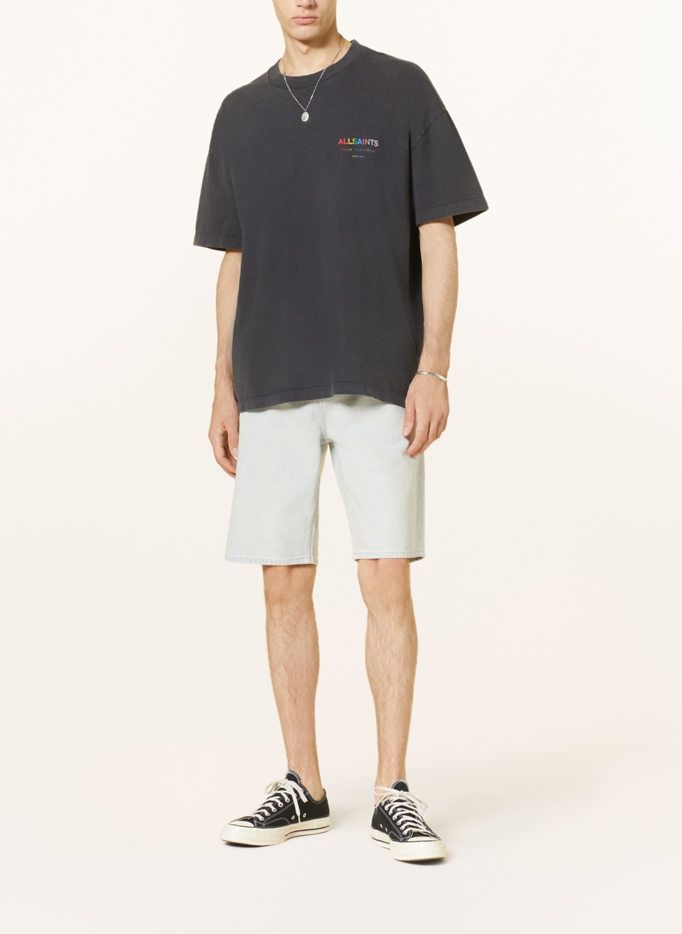 ALLSAINTS T-Shirt UNDERGROUND, Farbe: DUNKELGRAU (Bild 2)
