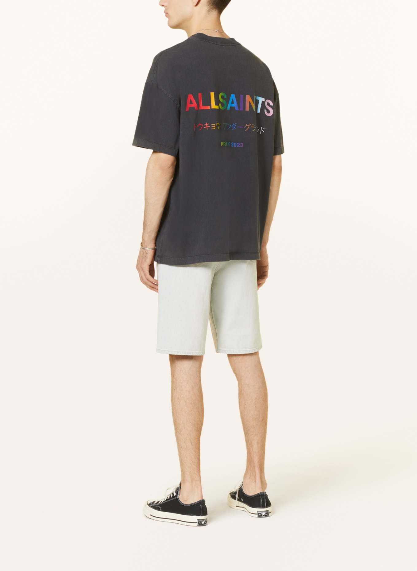 ALLSAINTS T-shirt UNDERGROUND, Color: DARK GRAY (Image 3)
