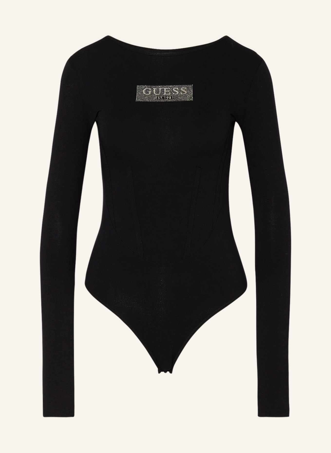 GUESS Thong bodysuit CORSET, Color: BLACK (Image 1)