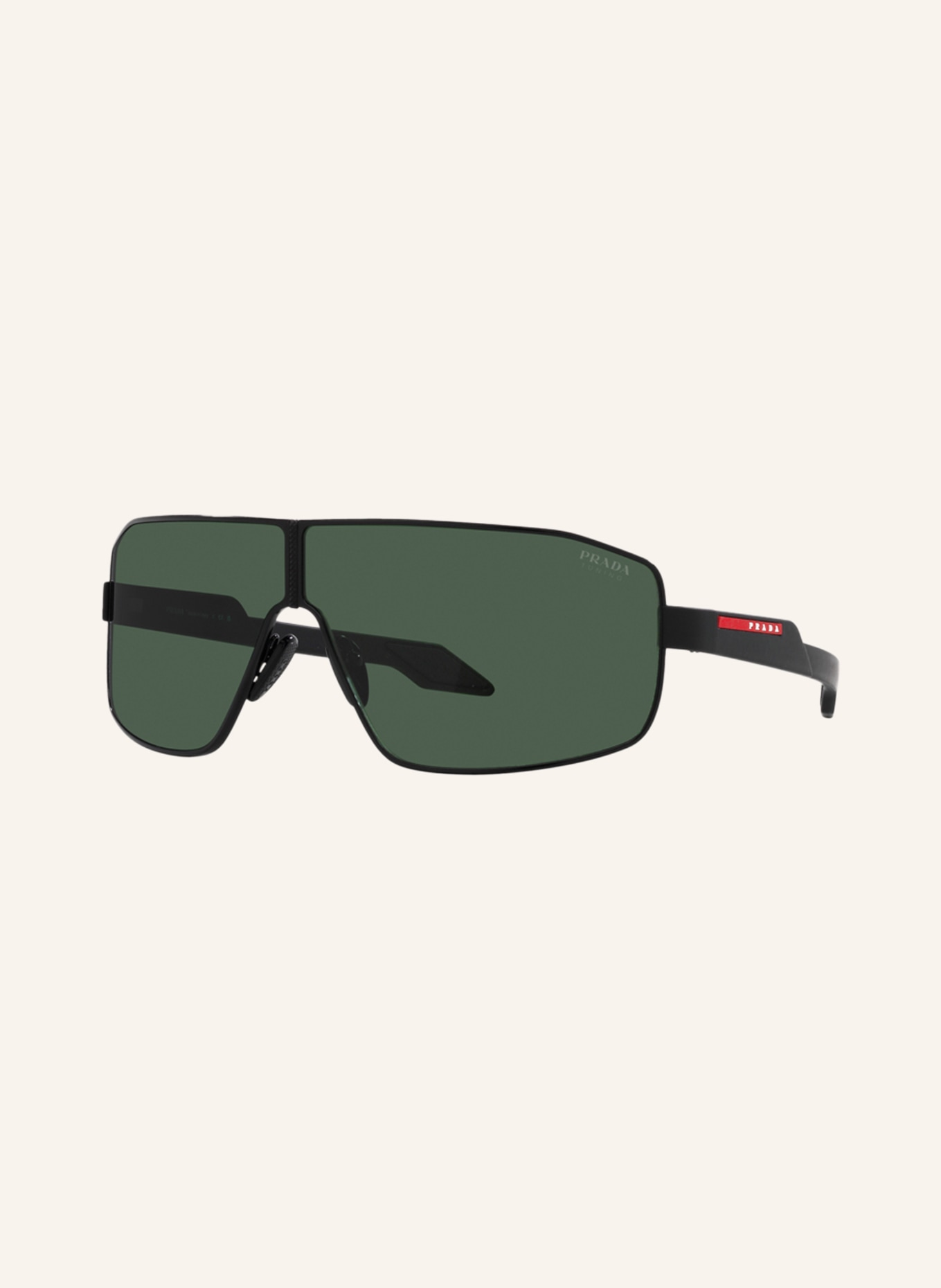PRADA LINEA ROSSA Sunglasses PS 54YS, Color: 1BO06U - BLACK/ GREEN (Image 1)