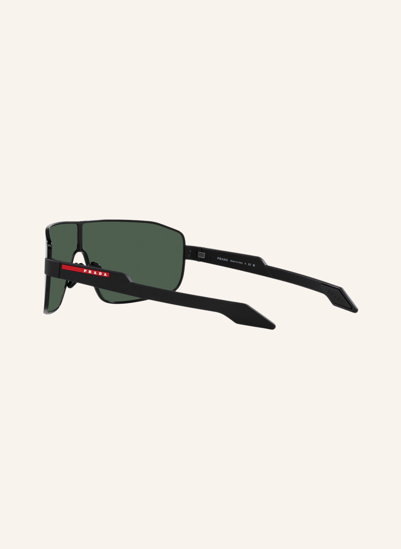 PRADA LINEA ROSSA Sunglasses PS 54YS, Color: 1BO06U - BLACK/ GREEN (Image 4)