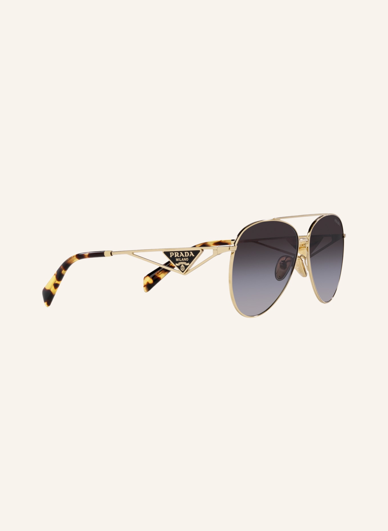 PRADA Sunglasses PR 73ZS, Color: ZVN5D1 - GOLD/GRAY GRADIENT (Image 3)