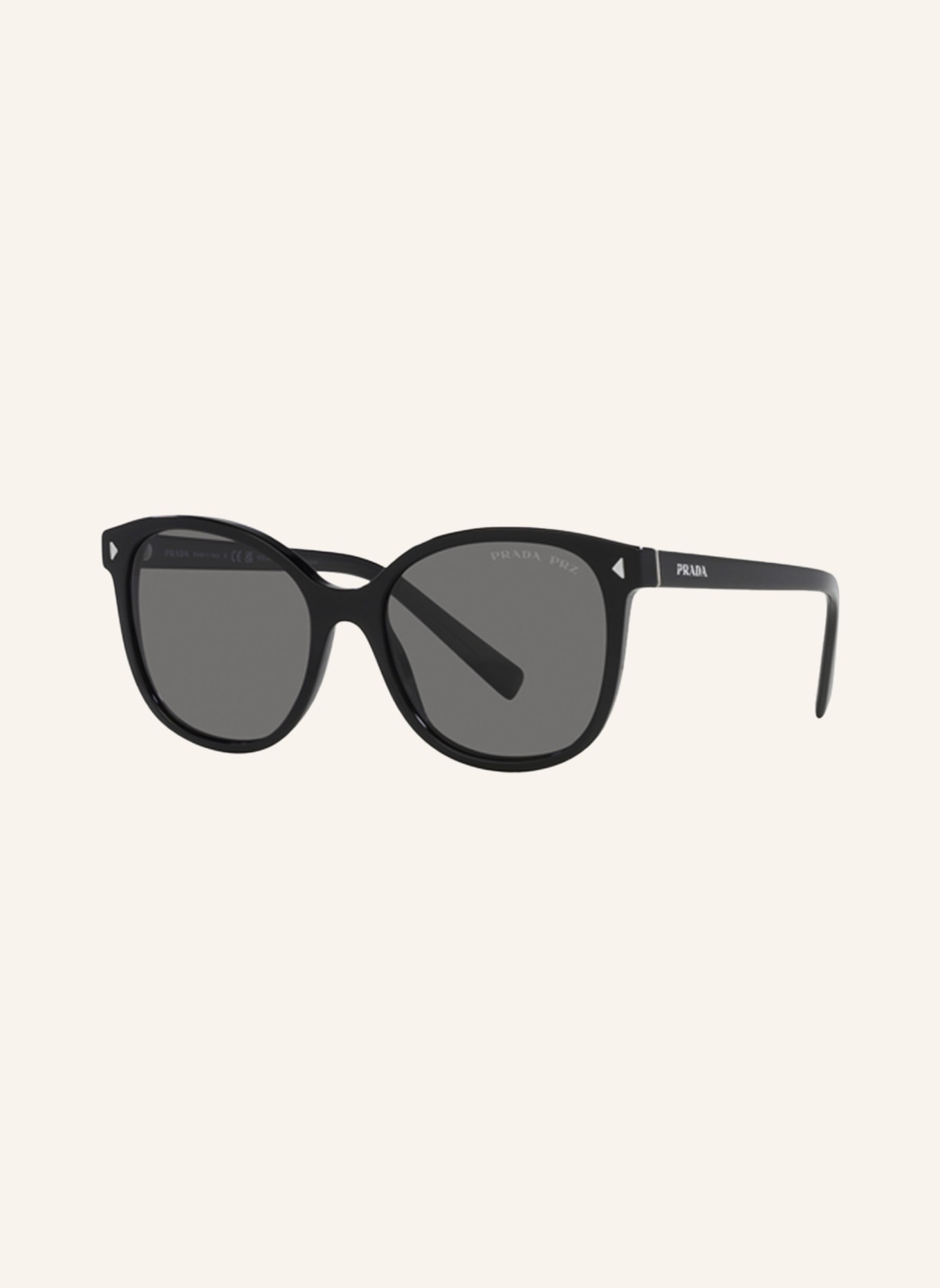 PRADA Lunettes de soleil PR 22ZS: 1AB5Z1 - NOIR/ GRIS FONCÉ POLARISÉ