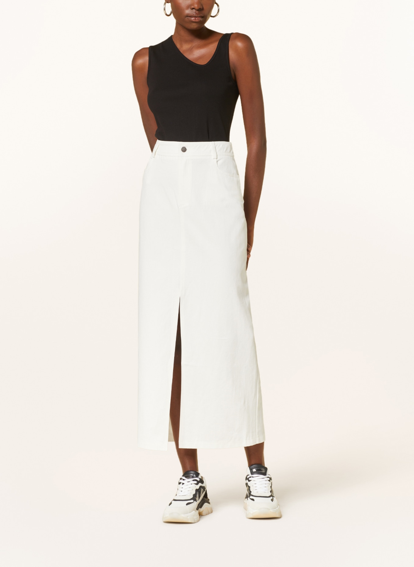 NEO NOIR Denim skirt FRANKIE, Color: WHITE (Image 2)