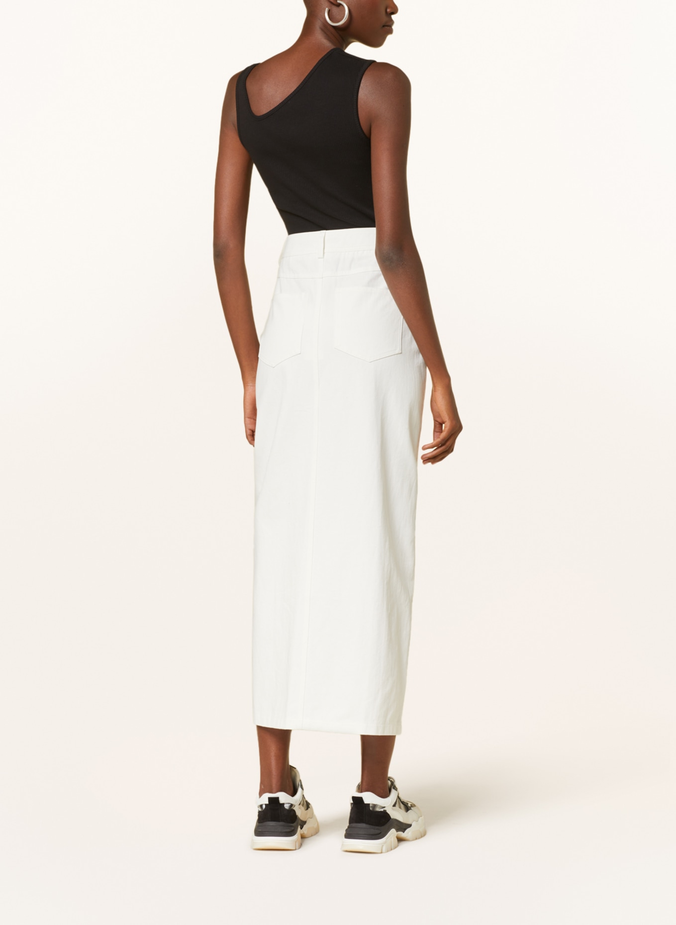 NEO NOIR Denim skirt FRANKIE, Color: WHITE (Image 3)