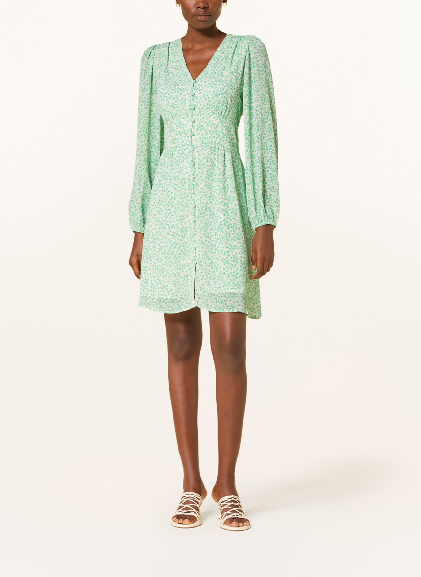 NEO NOIR Dress GILDA, Color: GREEN/ CREAM (Image 2)