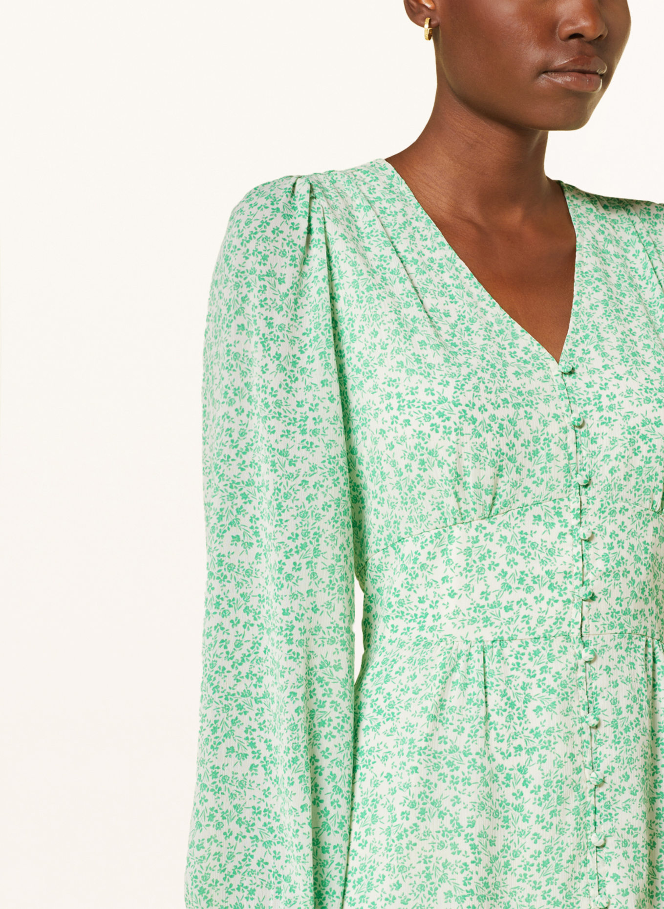 NEO NOIR Dress GILDA, Color: GREEN/ CREAM (Image 4)