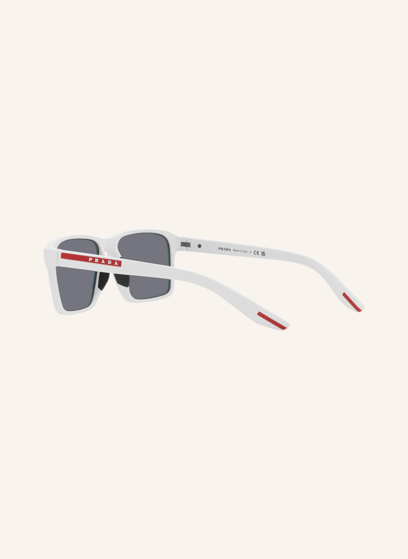 PRADA LINEA ROSSA Sunglasses PS 05YS, Color: TWK40A - WHITE/BLUE MIRRORED (Image 4)