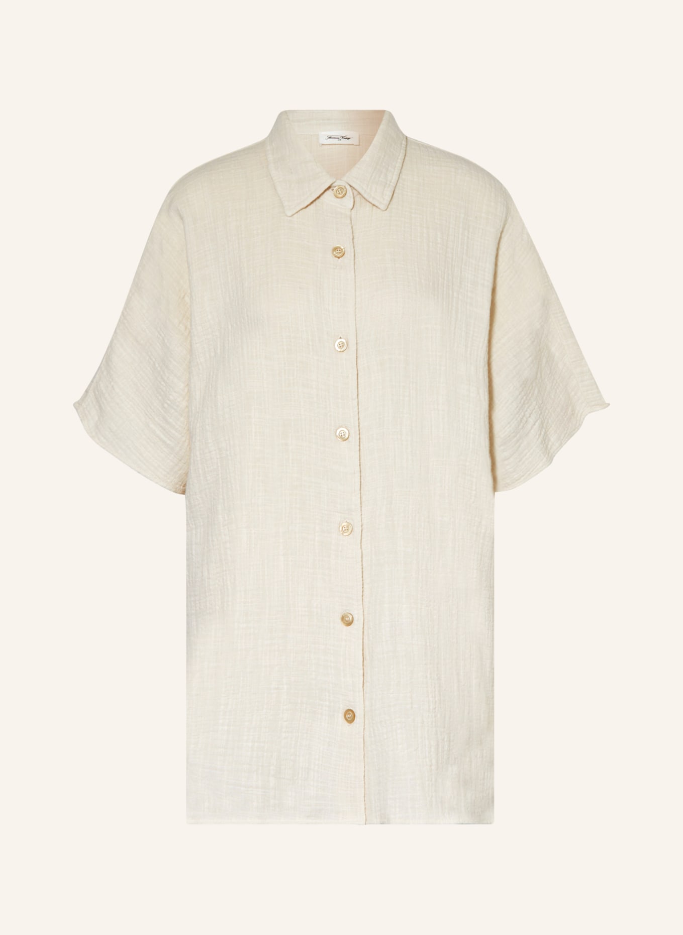 American Vintage Košilové šaty OYOBAY z mušelínu, Barva: REŽNÁ (Obrázek 1)