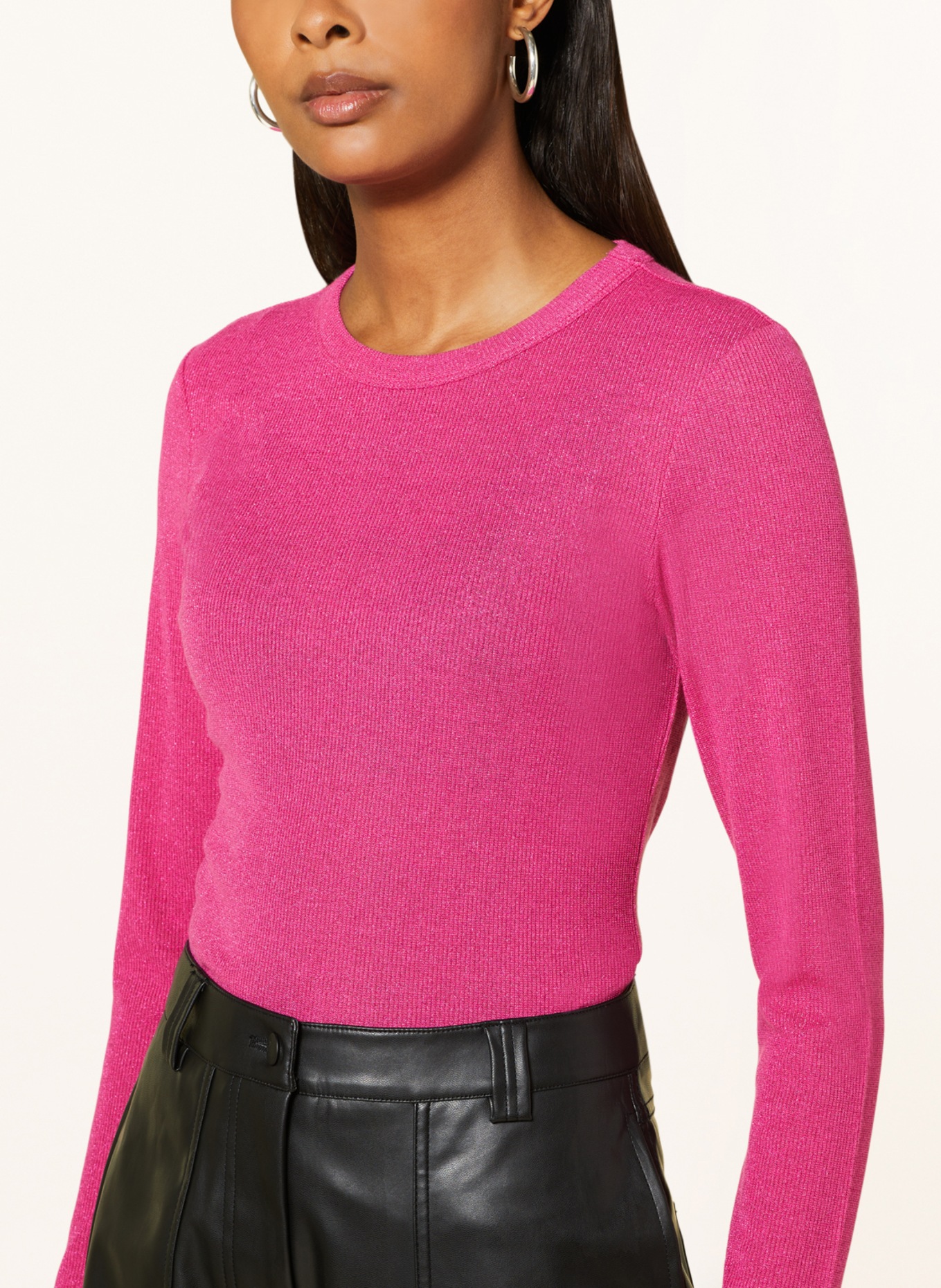 rich&royal Sweater with glitter thread, Color: FUCHSIA (Image 4)