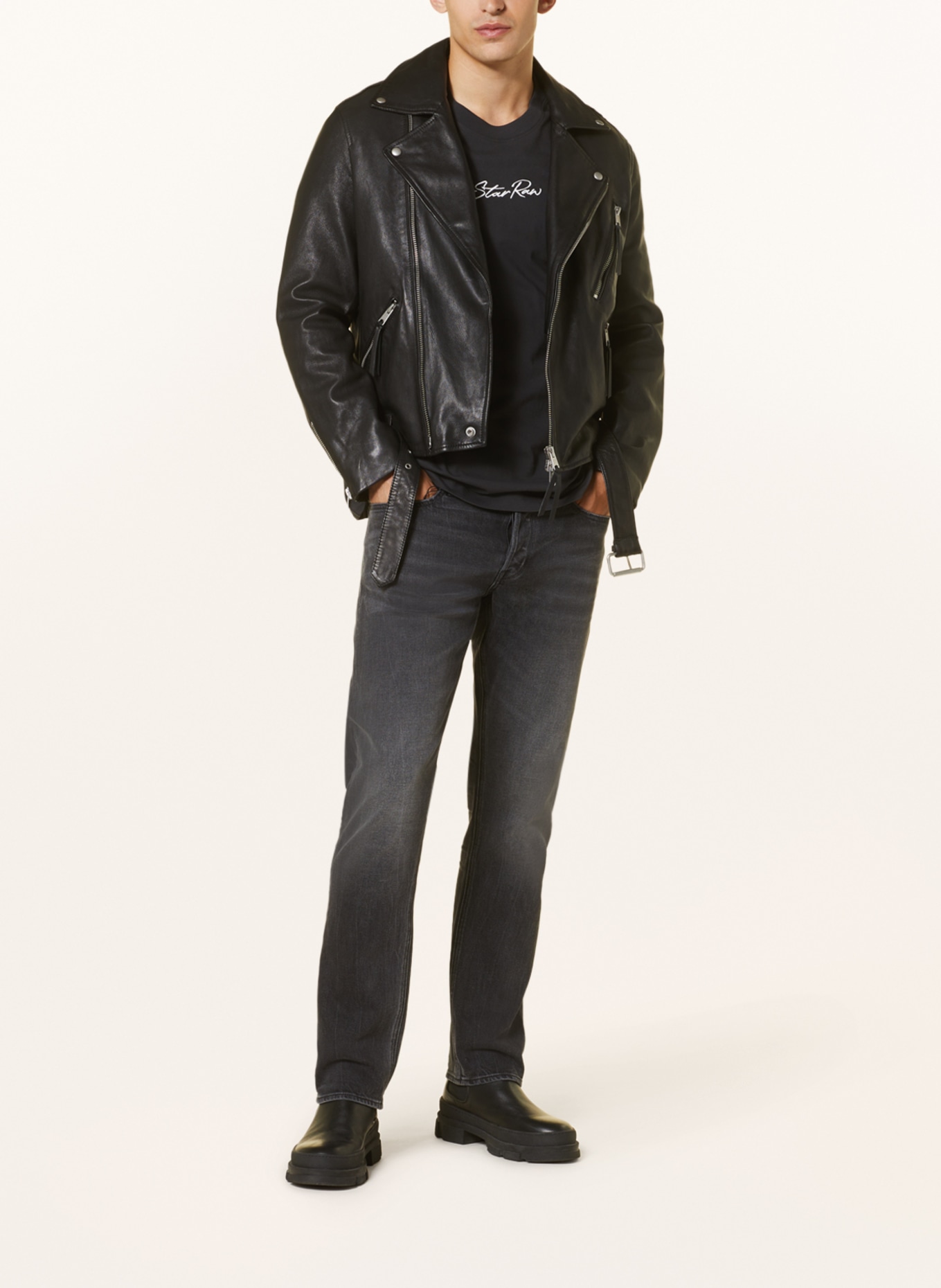 G-Star RAW Jeans MOSA Straight Fit, Farbe: G108 worn in black moon (Bild 2)