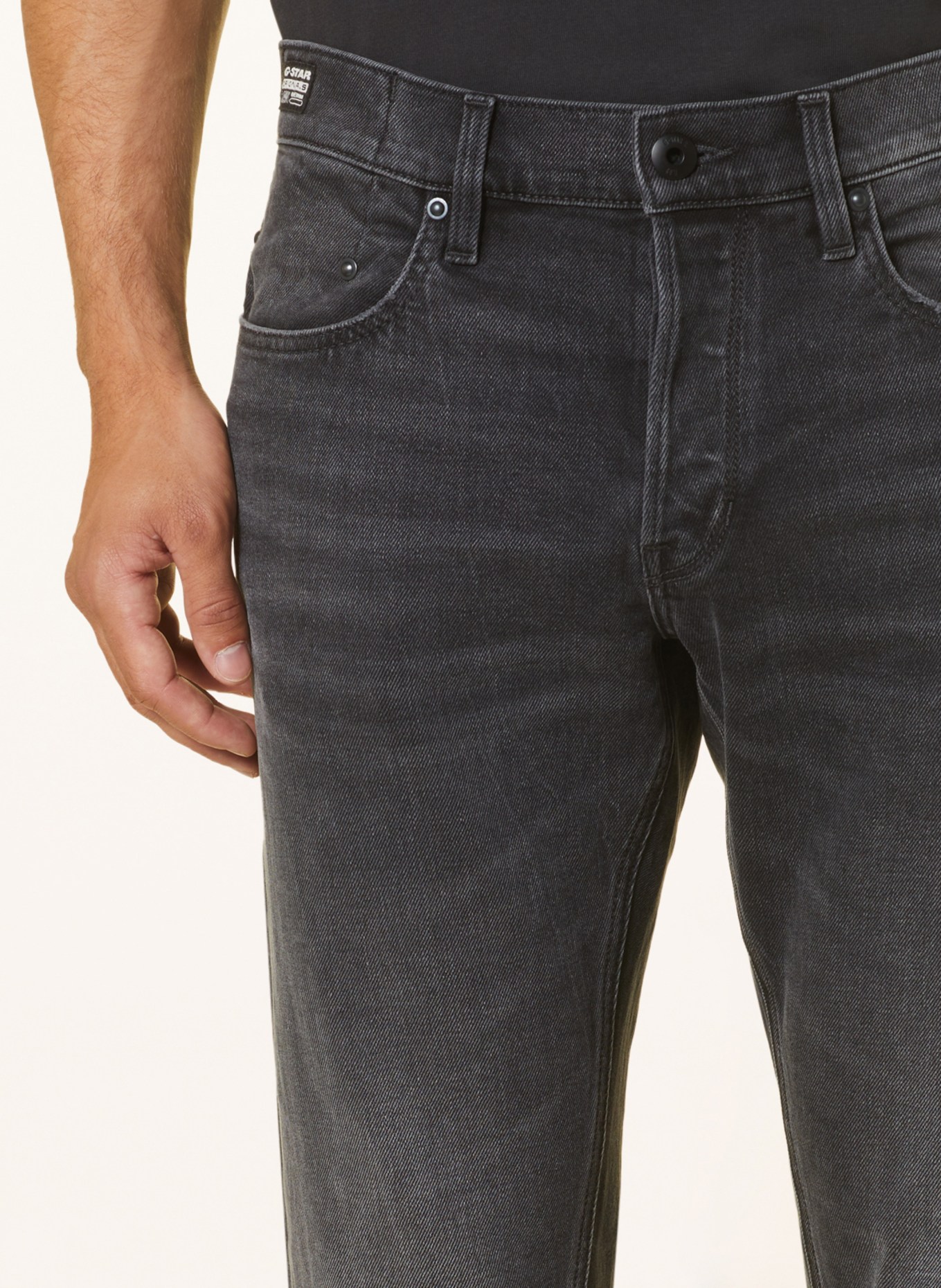 G-Star RAW Jeans MOSA Straight Fit, Farbe: G108 worn in black moon (Bild 5)