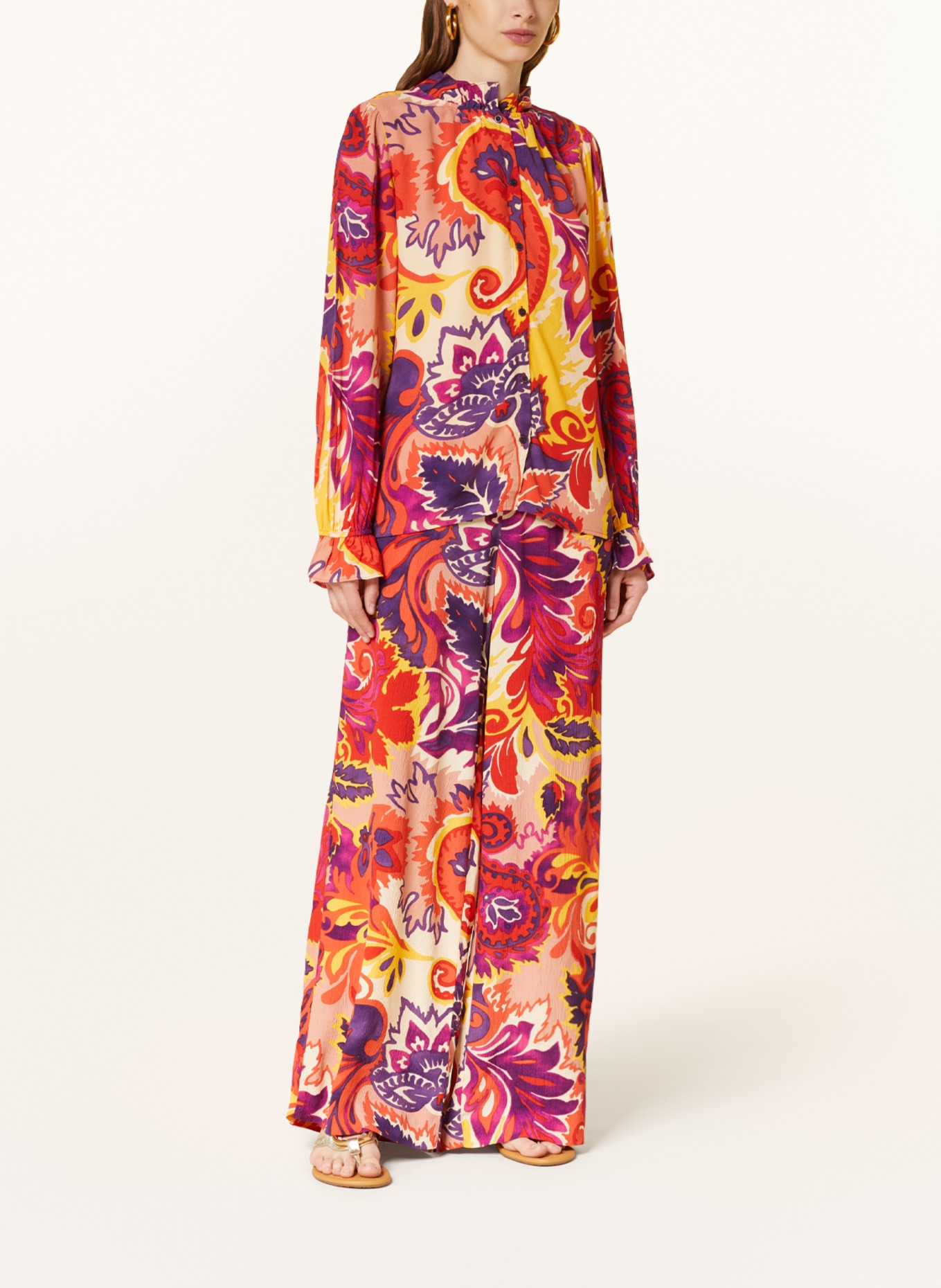 ba&sh Bluse NATSY, Farbe: DUNKELGELB/ LILA/ ROT (Bild 2)