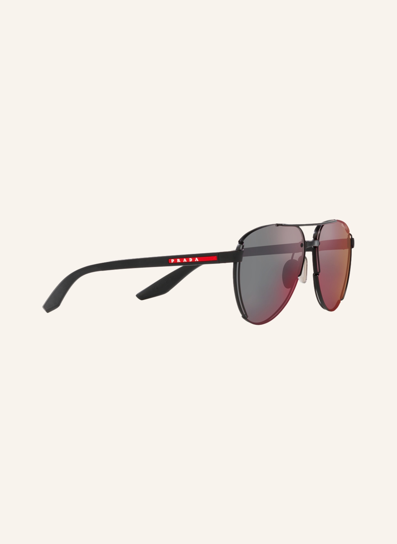 PRADA LINEA ROSSA Sunglasses PS 51YS, Color: 1BO08F - BLACK/ PURPLE MIRRORED (Image 3)