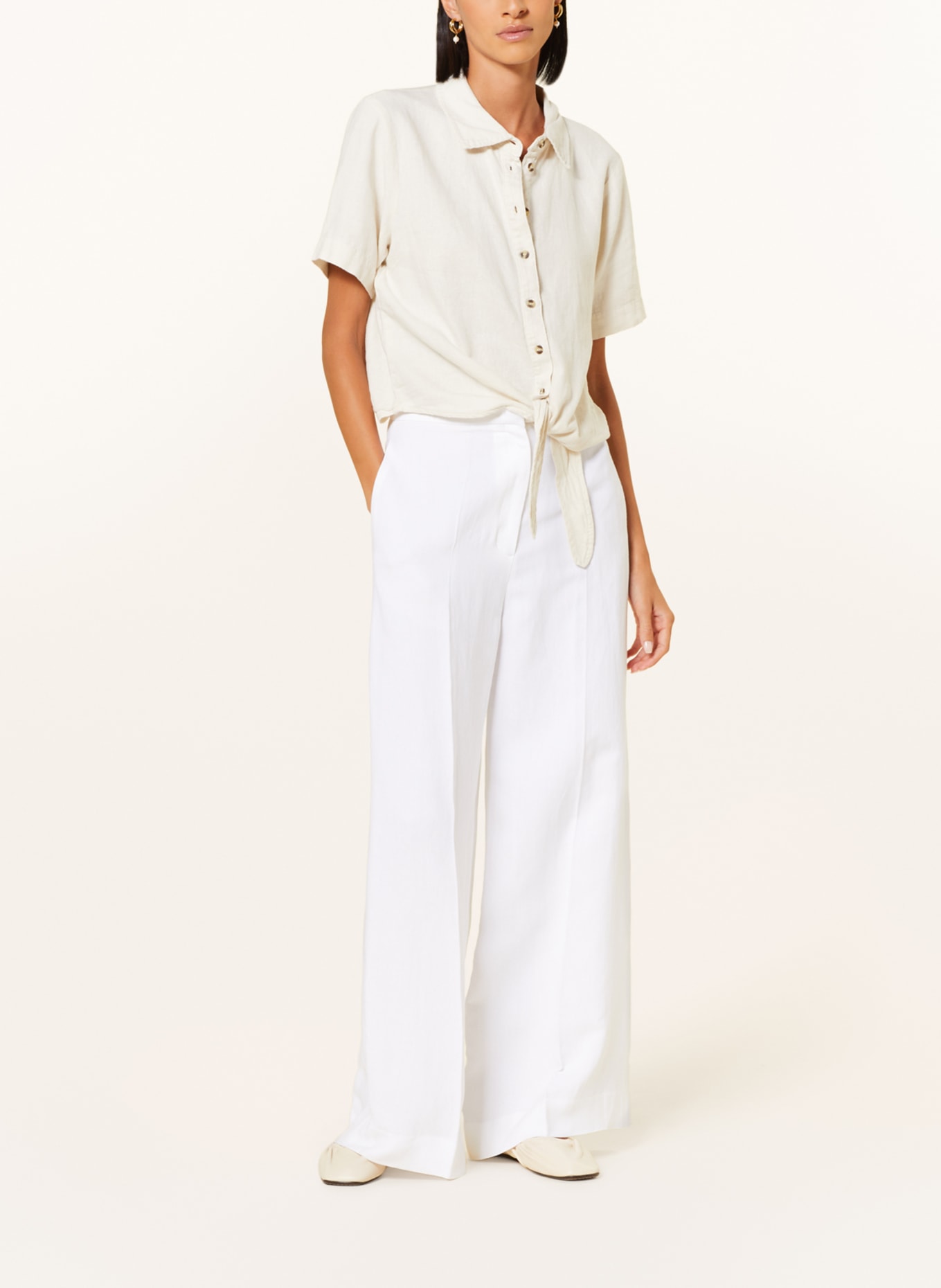 COS Wide leg trousers, Color: WHITE (Image 2)