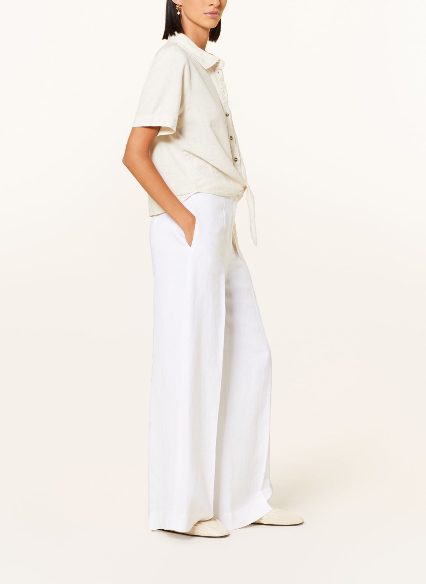 COS Wide leg trousers, Color: WHITE (Image 4)