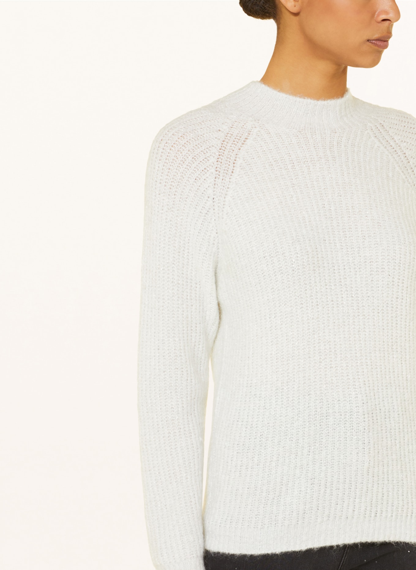 White top glitter sweater