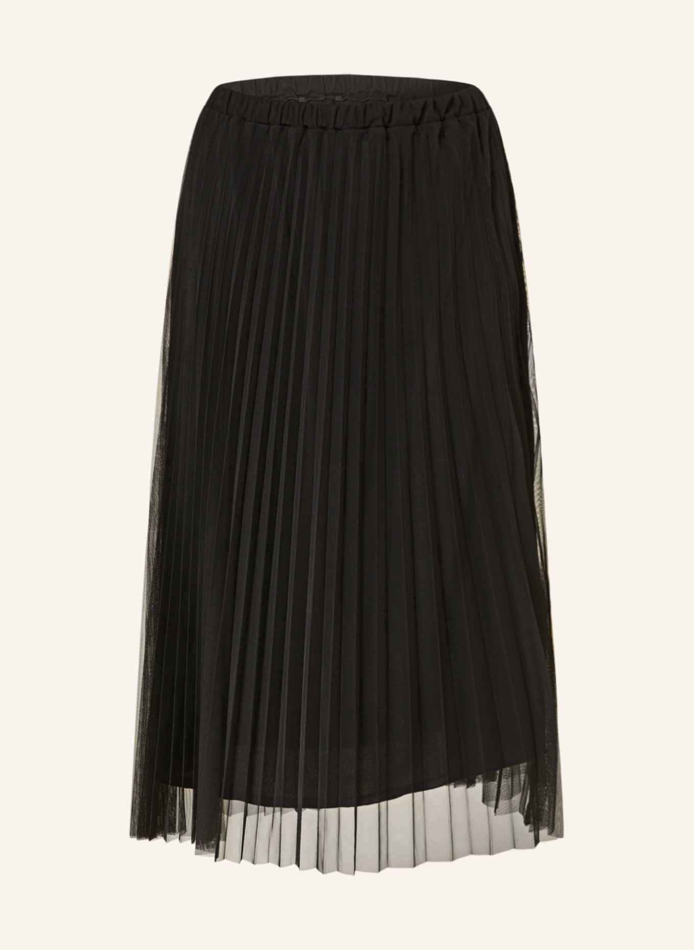 rich&royal Tulle skirt with pleats, Color: BLACK (Image 1)