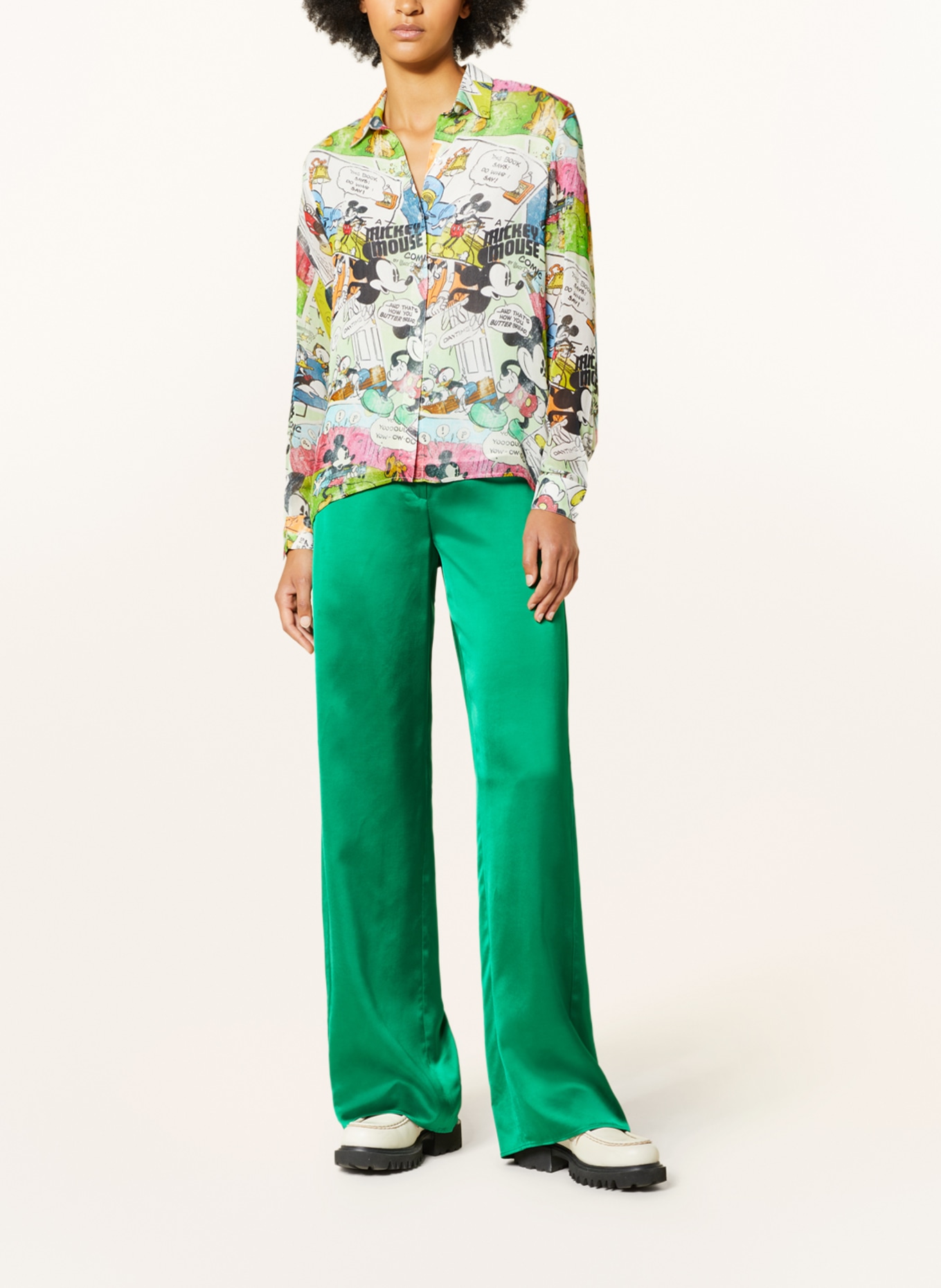 Princess GOES HOLLYWOOD Shirt blouse, Color: LIGHT GREEN/ ORANGE/ BLACK (Image 2)