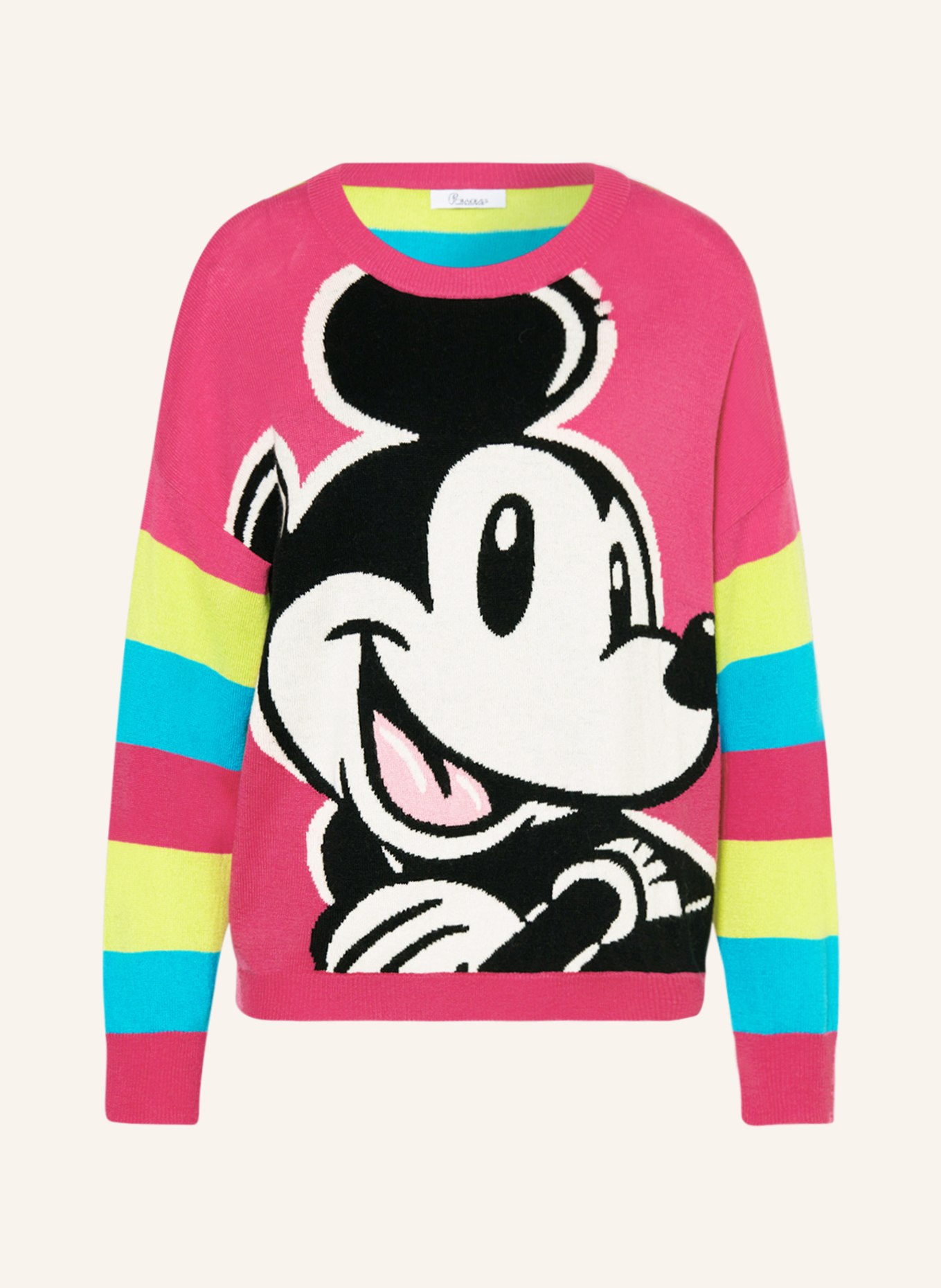Princess GOES HOLLYWOOD Oversized sweater, Color: PINK/ TURQUOISE/ LIGHT GREEN (Image 1)