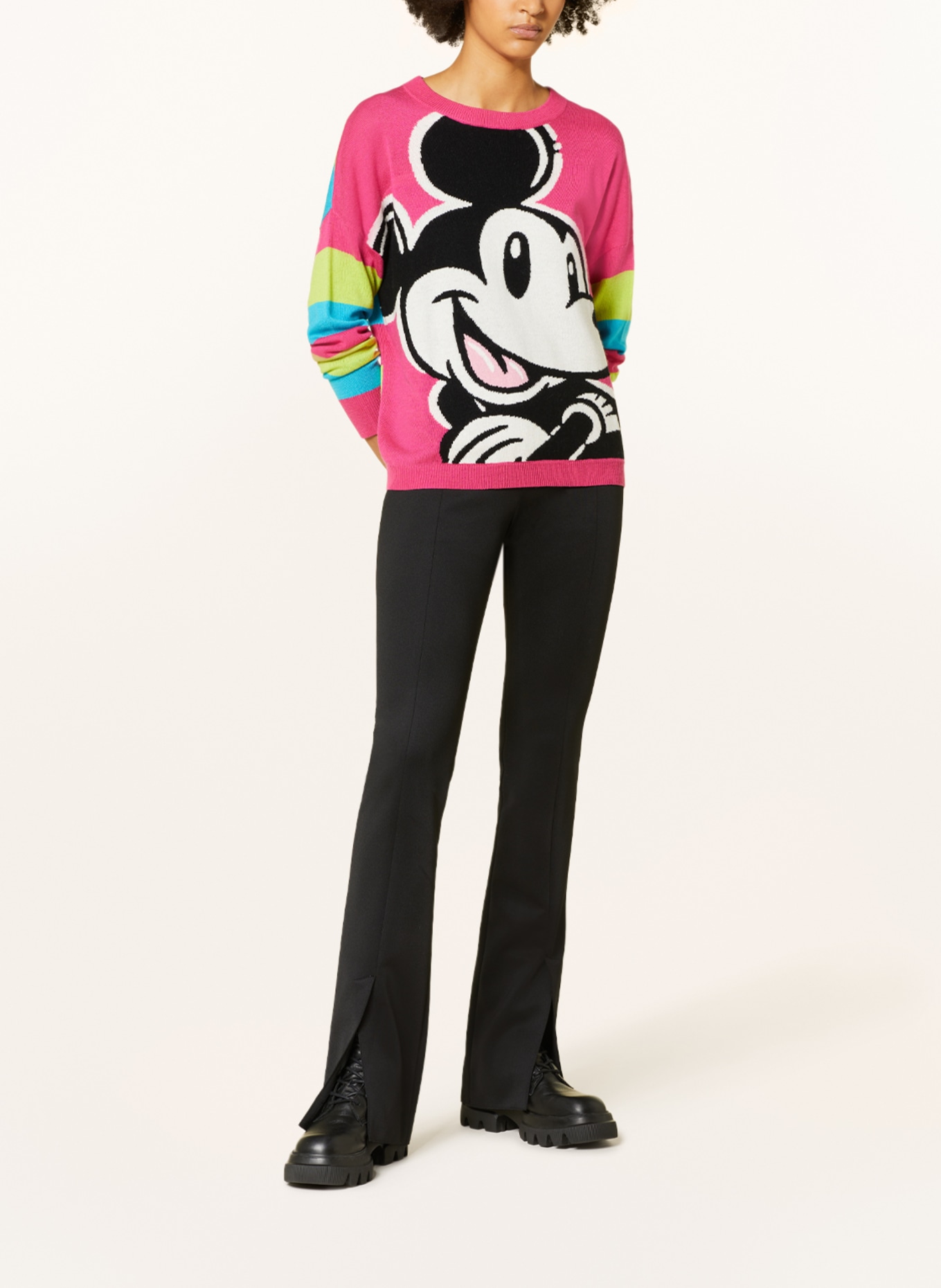 Princess GOES HOLLYWOOD Oversized sweater, Color: PINK/ TURQUOISE/ LIGHT GREEN (Image 2)