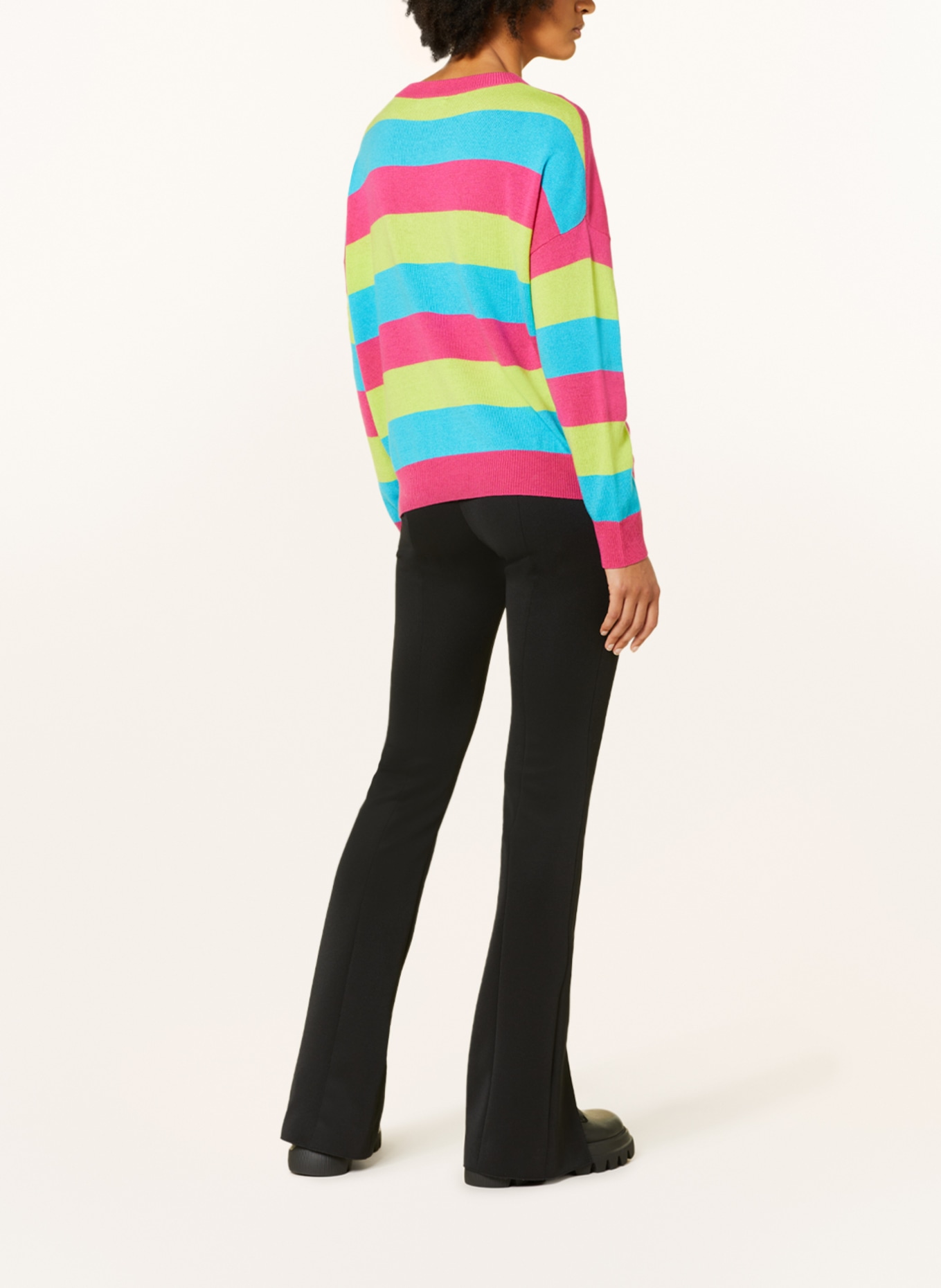 Princess GOES HOLLYWOOD Oversized sweater, Color: PINK/ TURQUOISE/ LIGHT GREEN (Image 3)