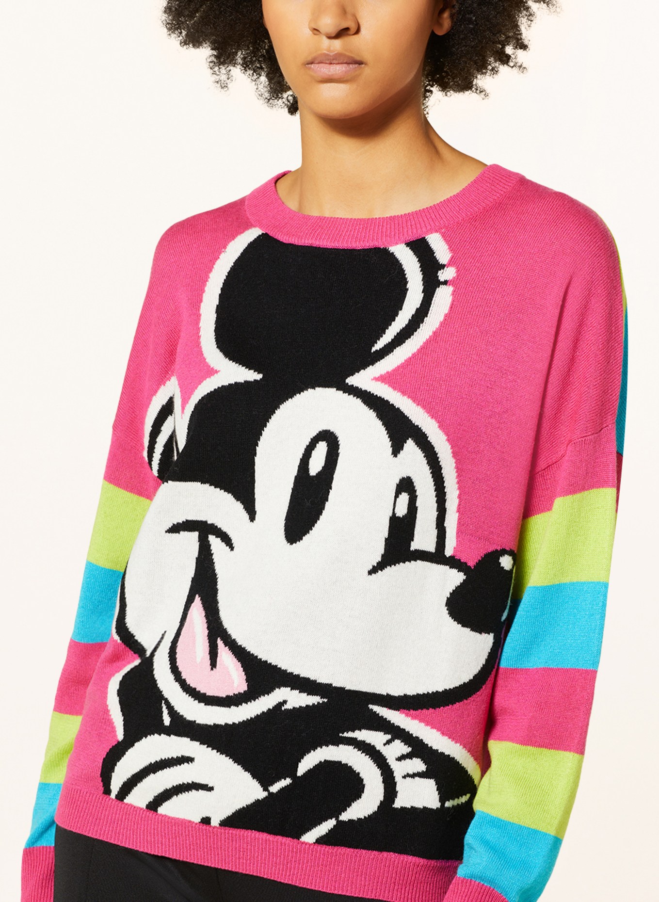 Princess GOES HOLLYWOOD Oversized sweater, Color: PINK/ TURQUOISE/ LIGHT GREEN (Image 4)