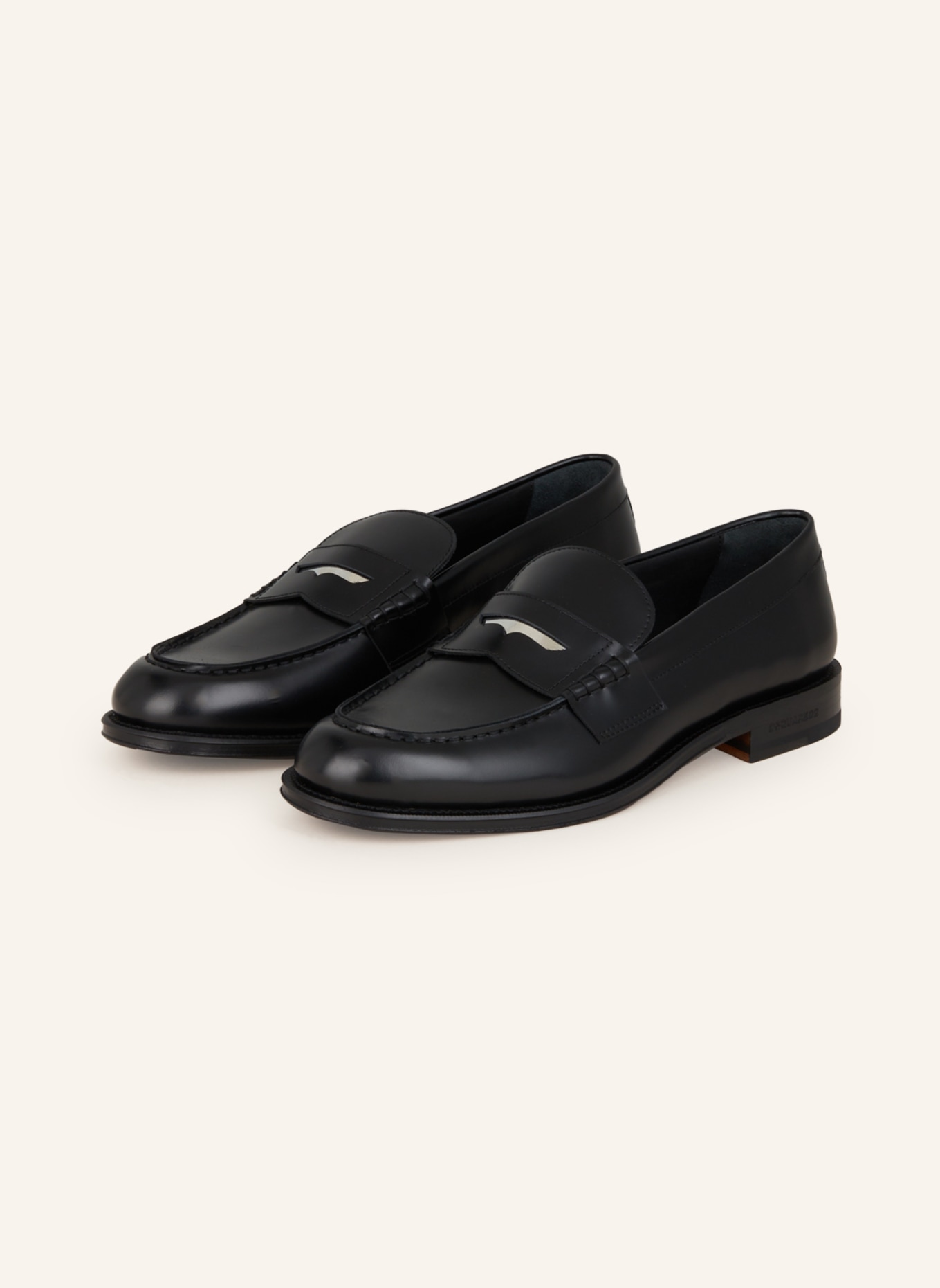DSQUARED2 Penny loafers, Color: BLACK(Image null)