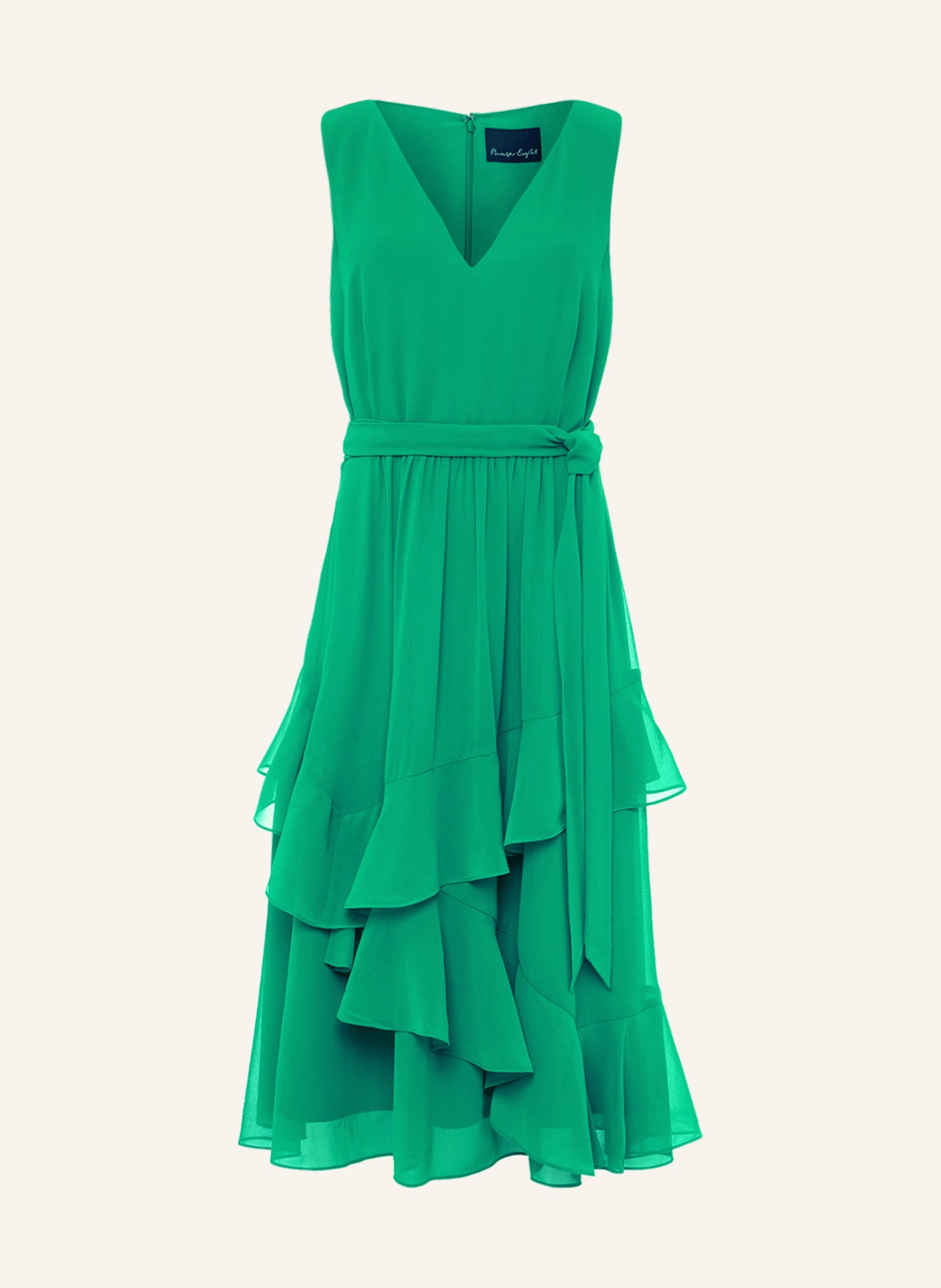 Phase Eight Dress BREESHA with frills, Color: GREEN (Image 1)