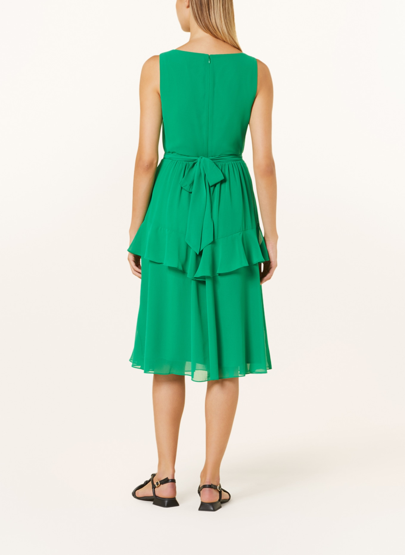 Phase Eight Dress BREESHA with frills, Color: GREEN (Image 3)
