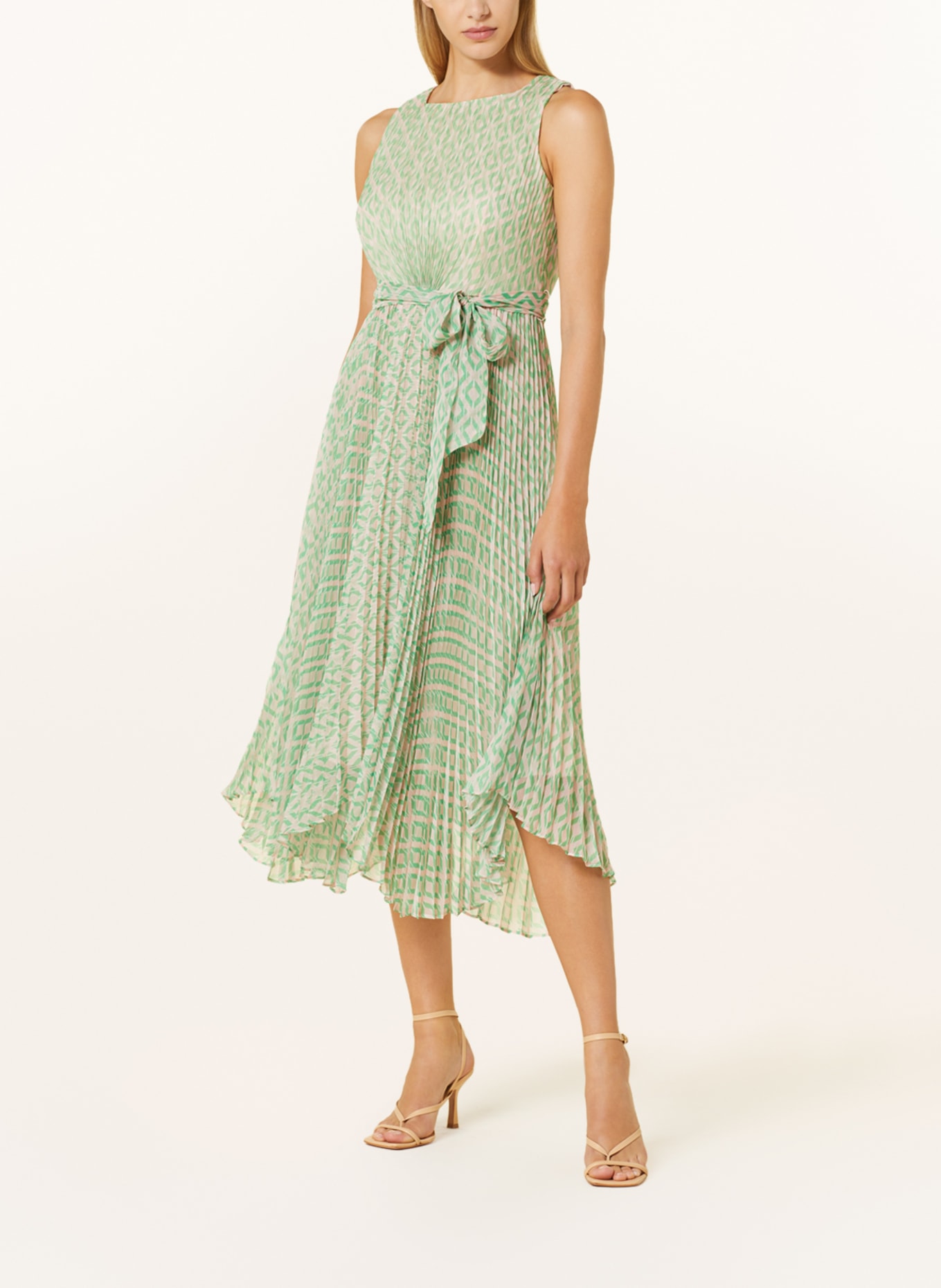 Phase Eight Pleated dress VANYA, Color: LIGHT PINK/ GREEN (Image 2)